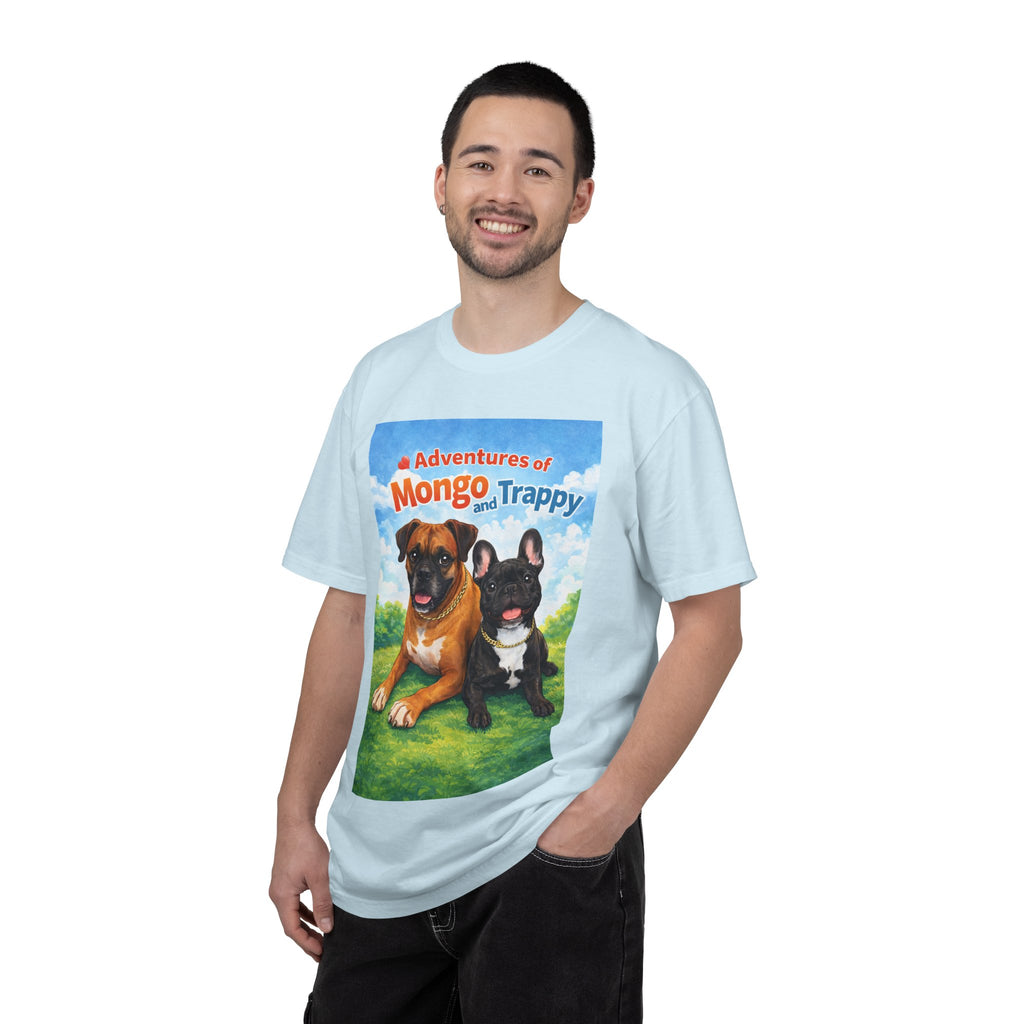 Adventures of Mongo and Trappy T-shirt | Dog Illustration, Cartoon Pets