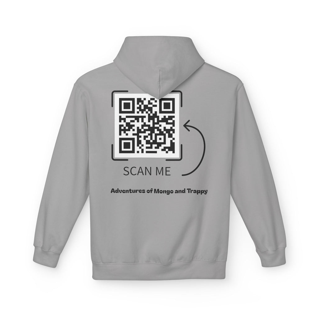 Mongo & Trappy Hoodie — "Adventures of Mongo and Trappy" QR-Scan Graphic Hoodie