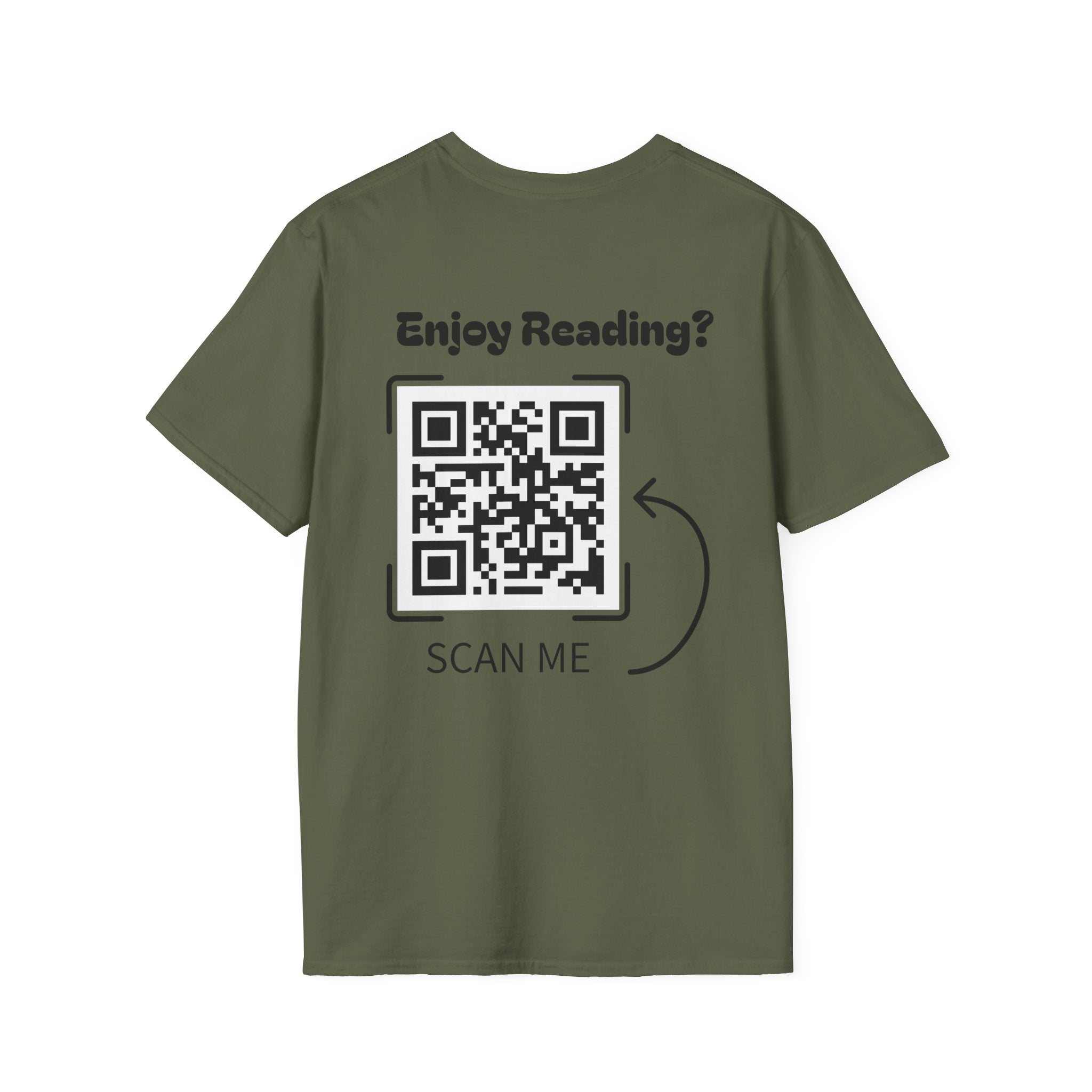 Adventure Graphic T-Shirt — “Adventures of Mongo & Trappy” with Back QR Code