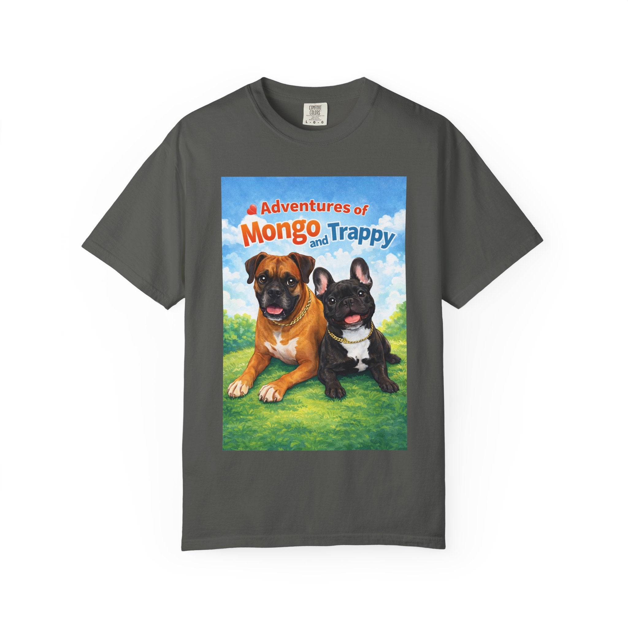 Adventures of Mongo and Trappy T-shirt | Dog Illustration, Cartoon Pets