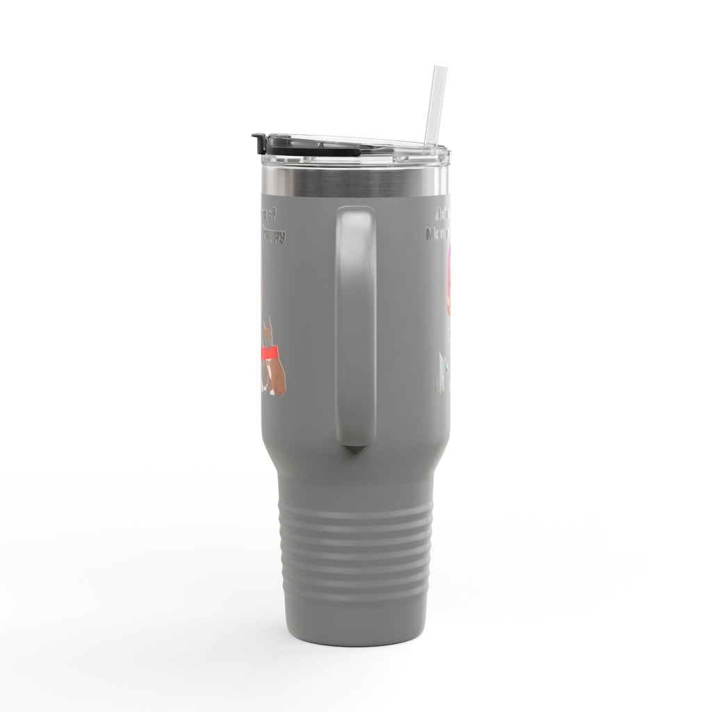 40oz Insulated Travel Mug — Adventures of Mongo and Trappy Personalized Pet & Owner Tumbler
