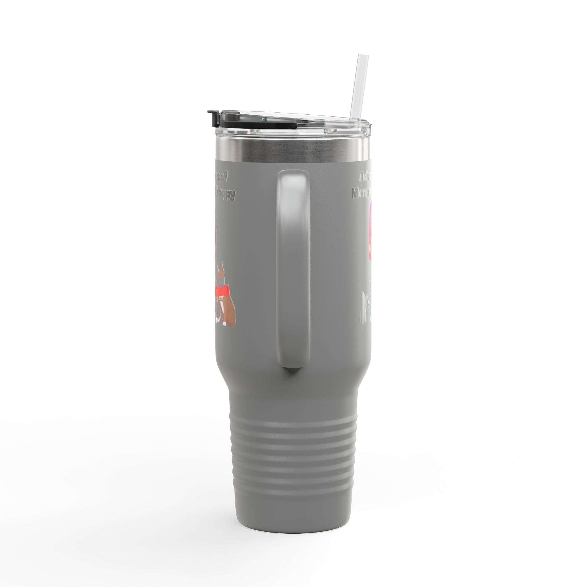 40oz Insulated Travel Mug — Adventures of Mongo and Trappy Personalized Pet & Owner Tumbler