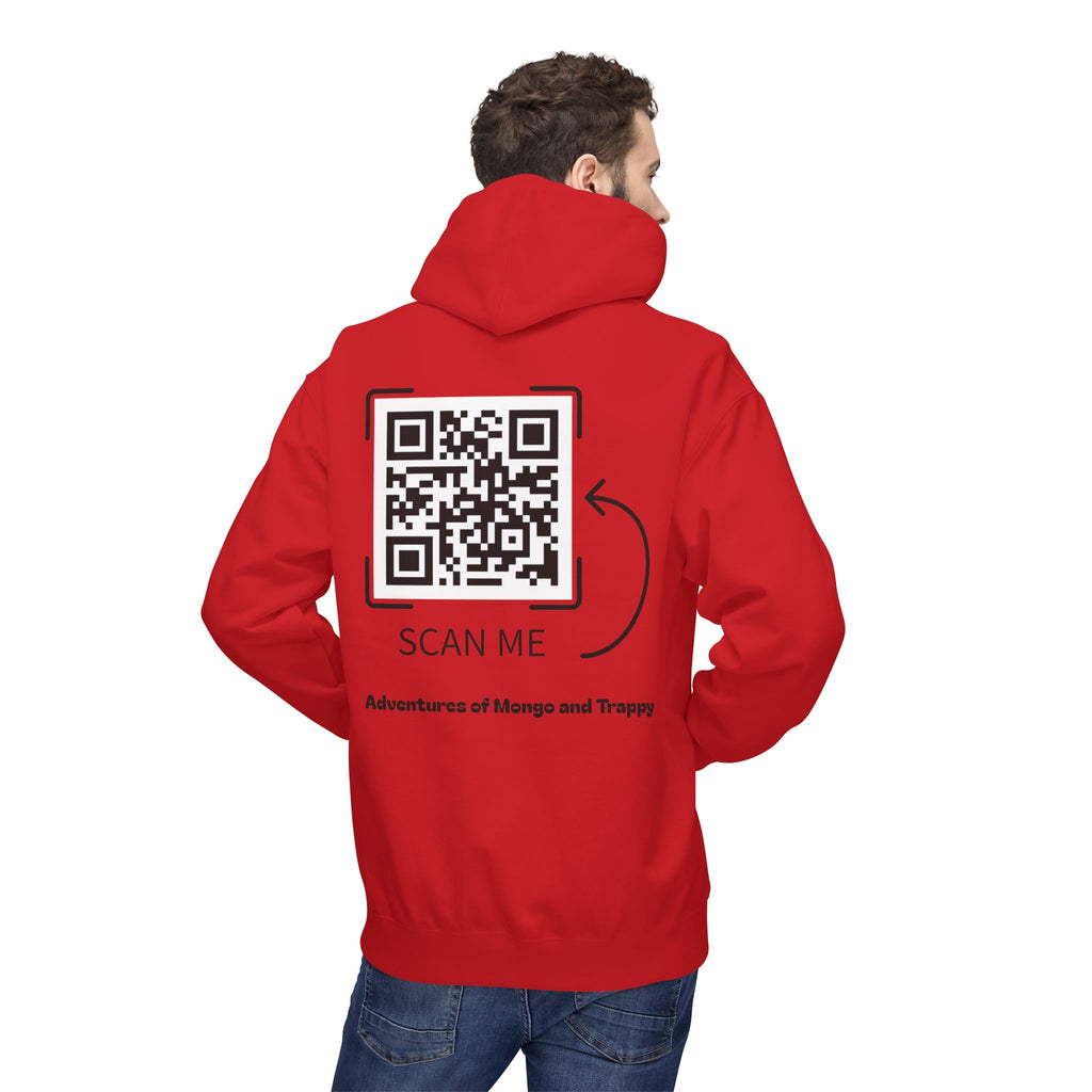 Mongo & Trappy Hoodie — "Adventures of Mongo and Trappy" QR-Scan Graphic Hoodie