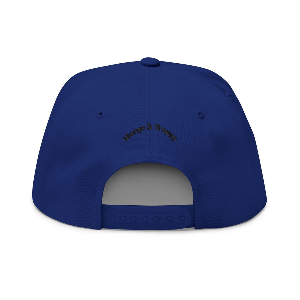 Embroidered Dog Duo Flat Bill Cap — "Mango & Troppy" Snapback