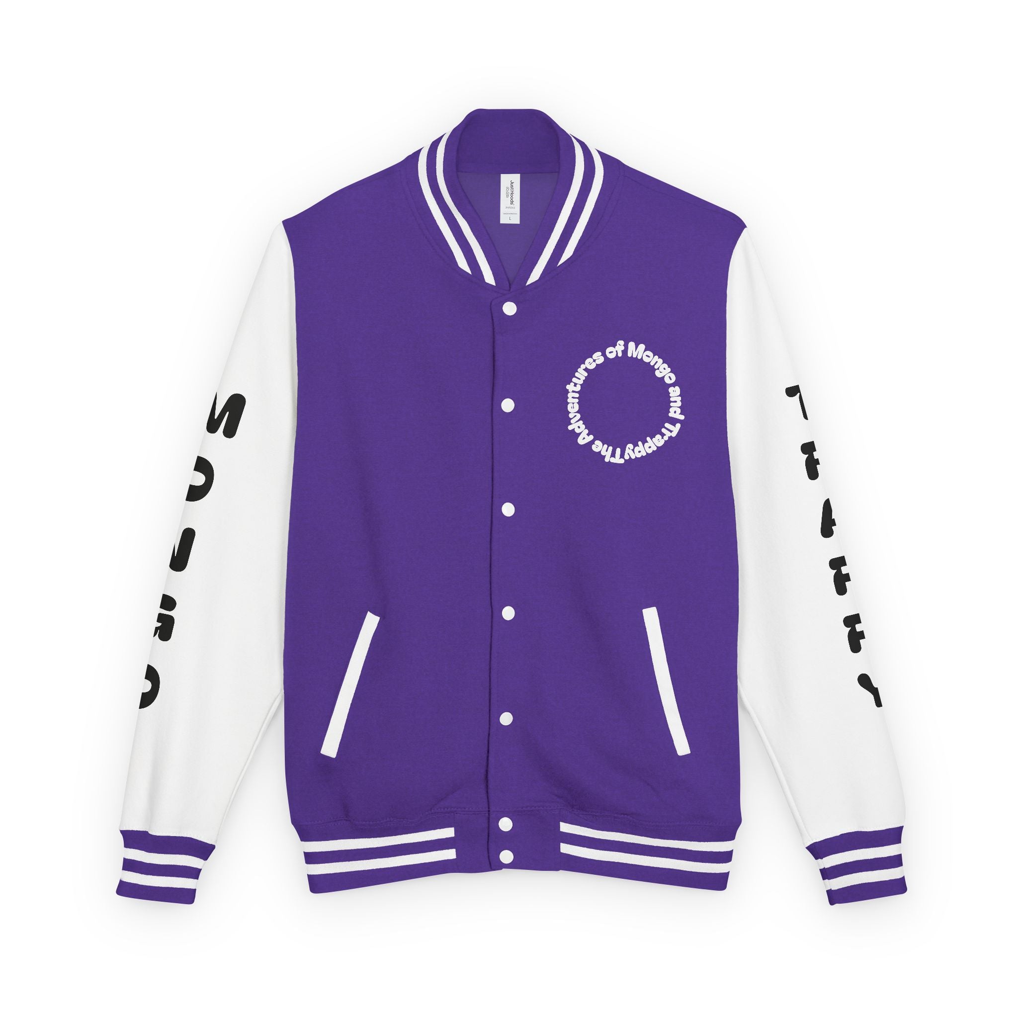 The Adventures of Mongo and Trappy Letterman Jacket | Dog Portrait Varsity Jacket
