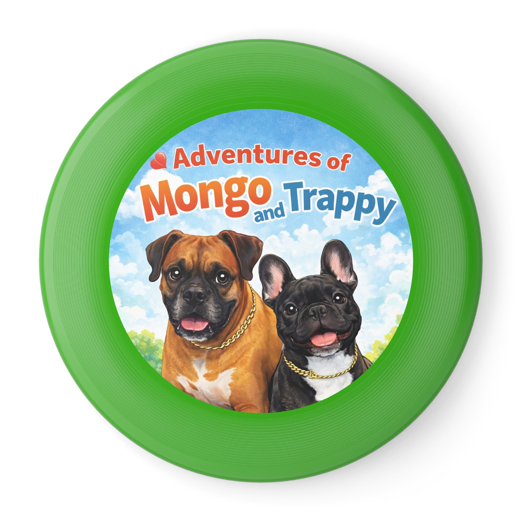 Frisbee — "Adventures of Mongo and Trappy" Dog Toss Disc