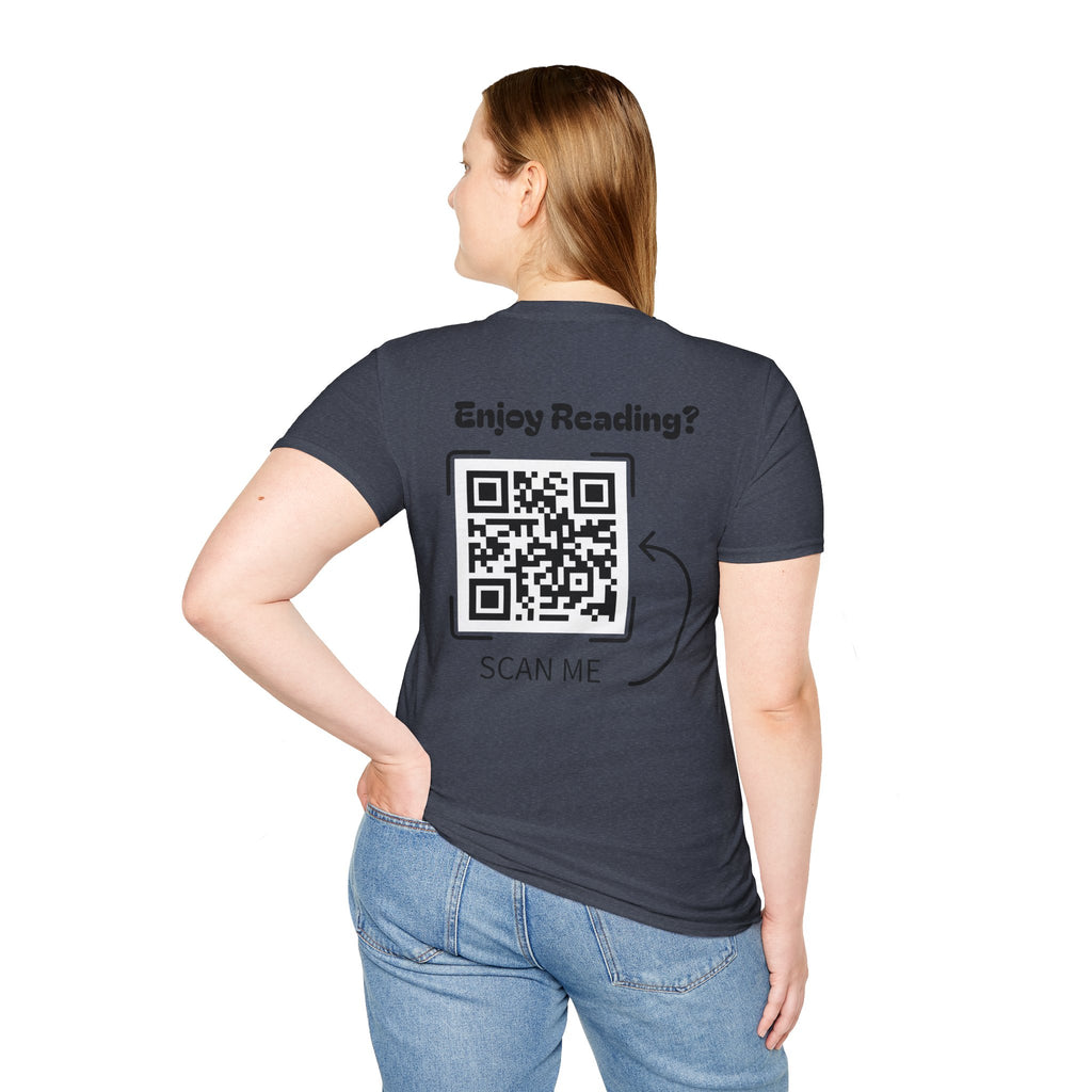 Adventure Graphic T-Shirt — “Adventures of Mongo & Trappy” with Back QR Code