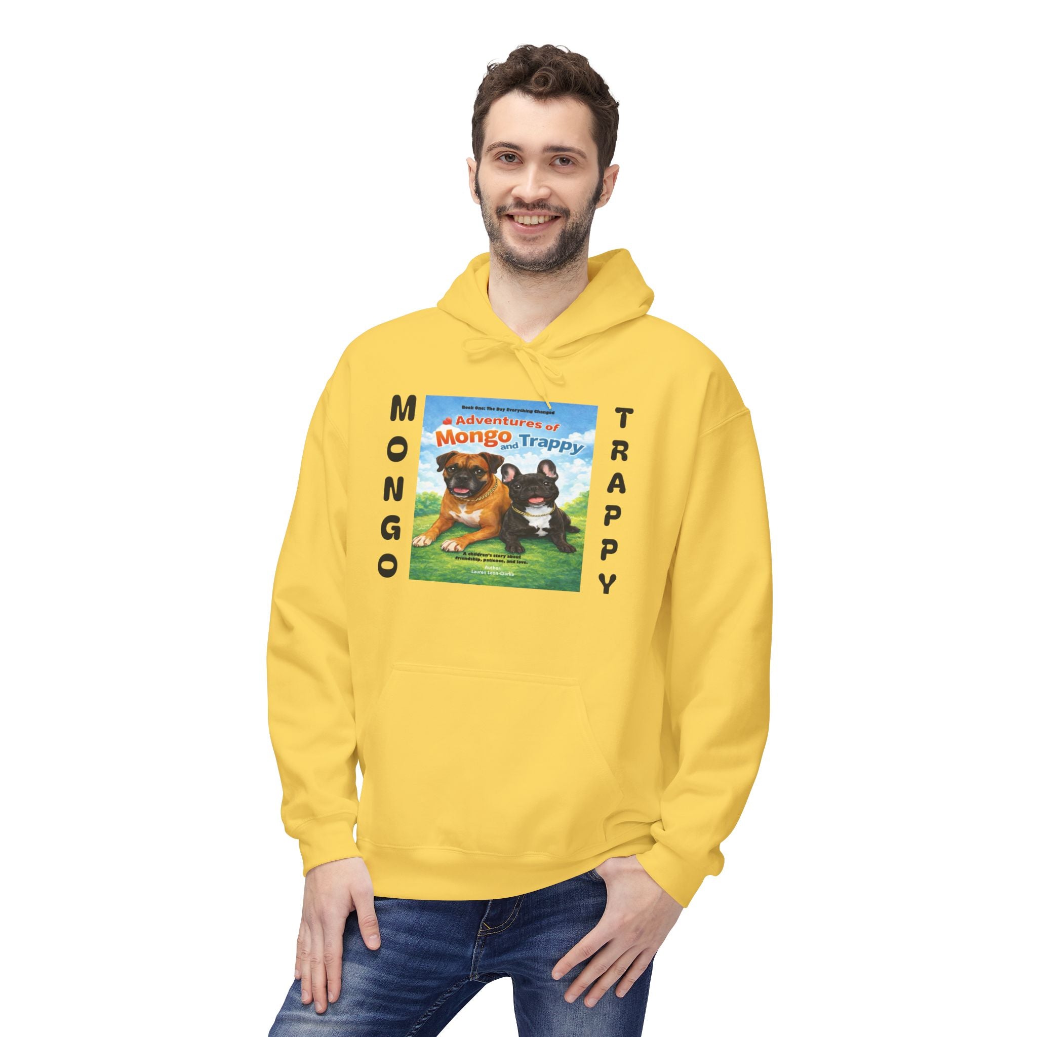 Mongo & Trappy Hoodie — "Adventures of Mongo and Trappy" QR-Scan Graphic Hoodie