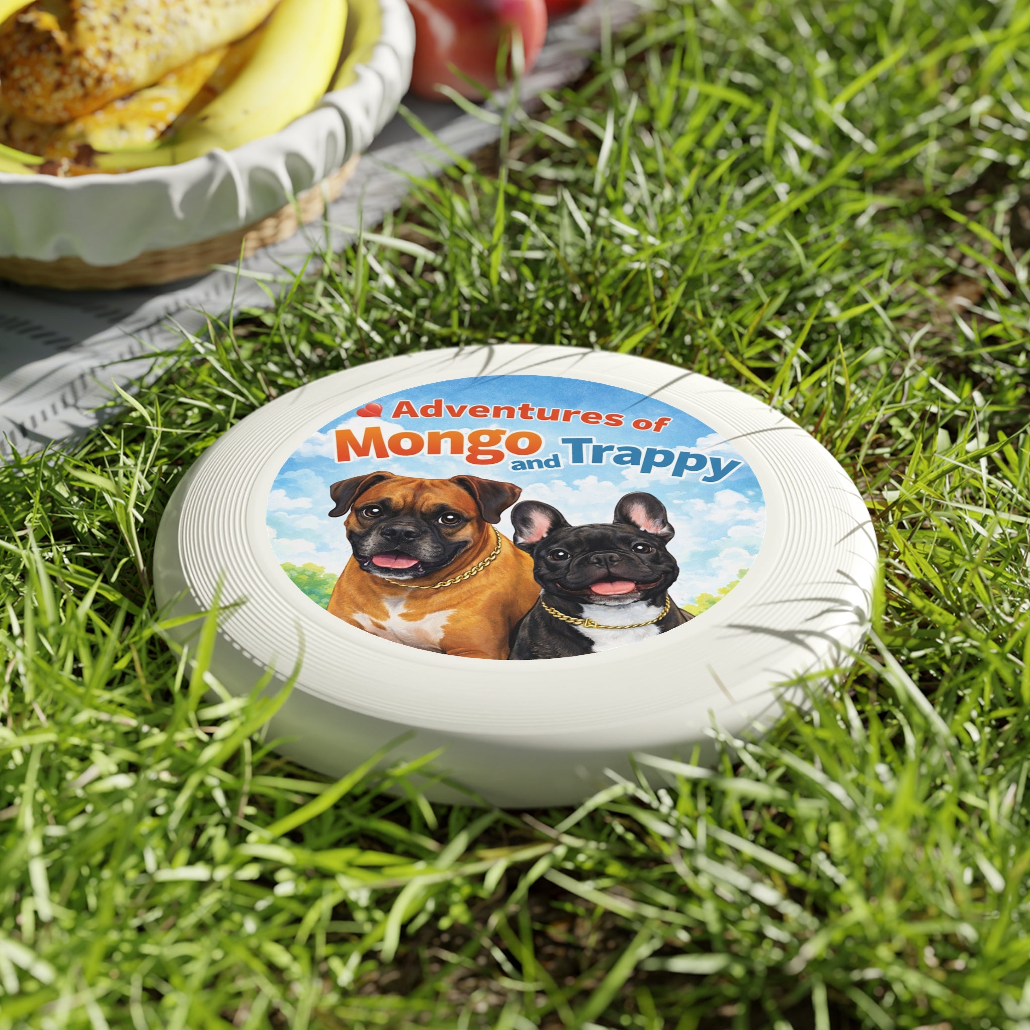 Frisbee — "Adventures of Mongo and Trappy" Dog Toss Disc
