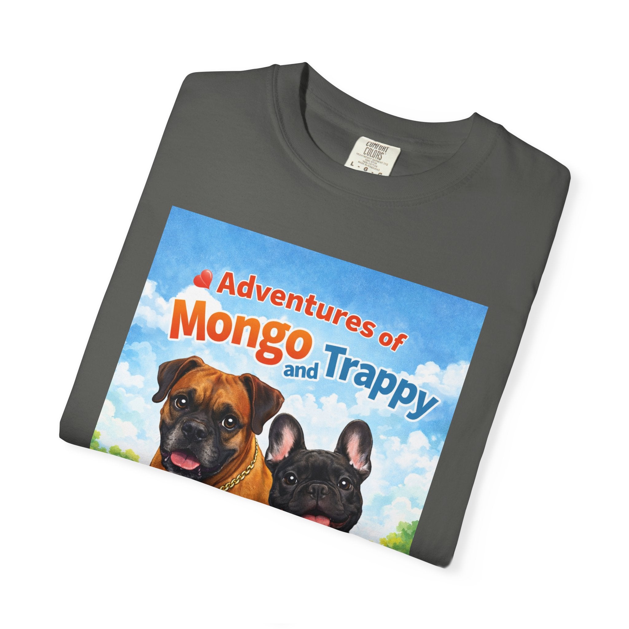 Adventures of Mongo and Trappy T-shirt | Dog Illustration, Cartoon Pets