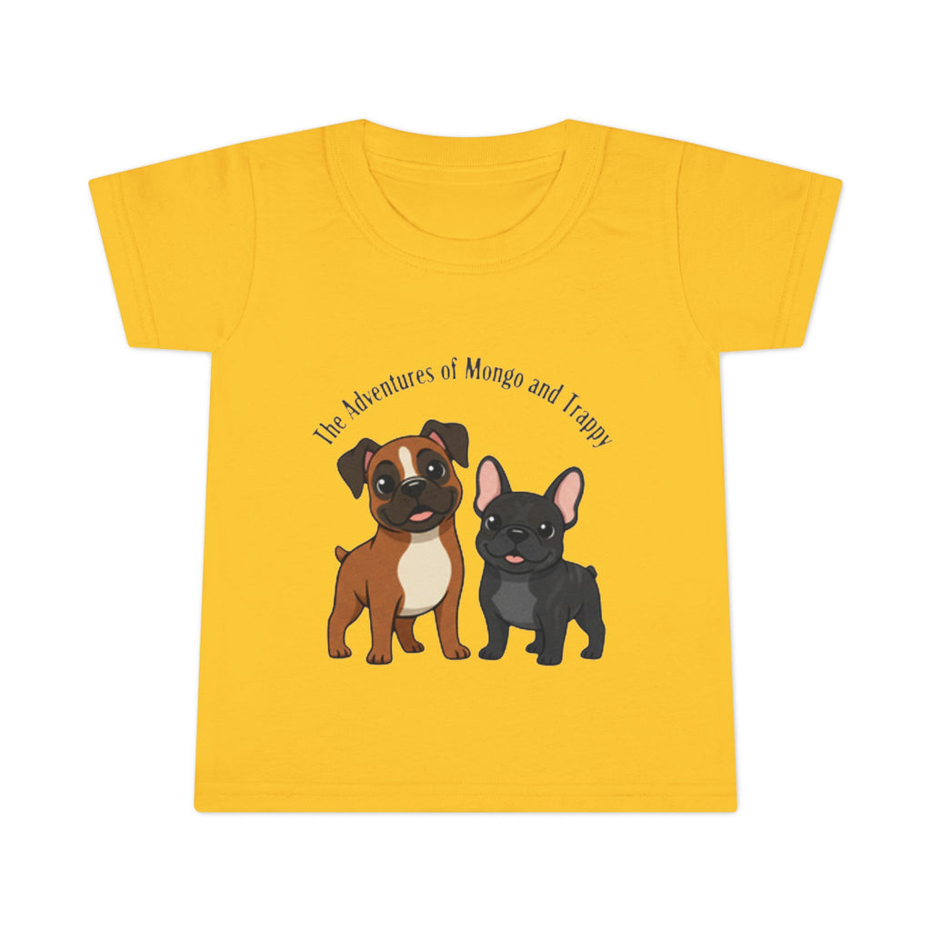 Toddler T‑Shirt  Cartoon  Pups “Mongo and Trappy”