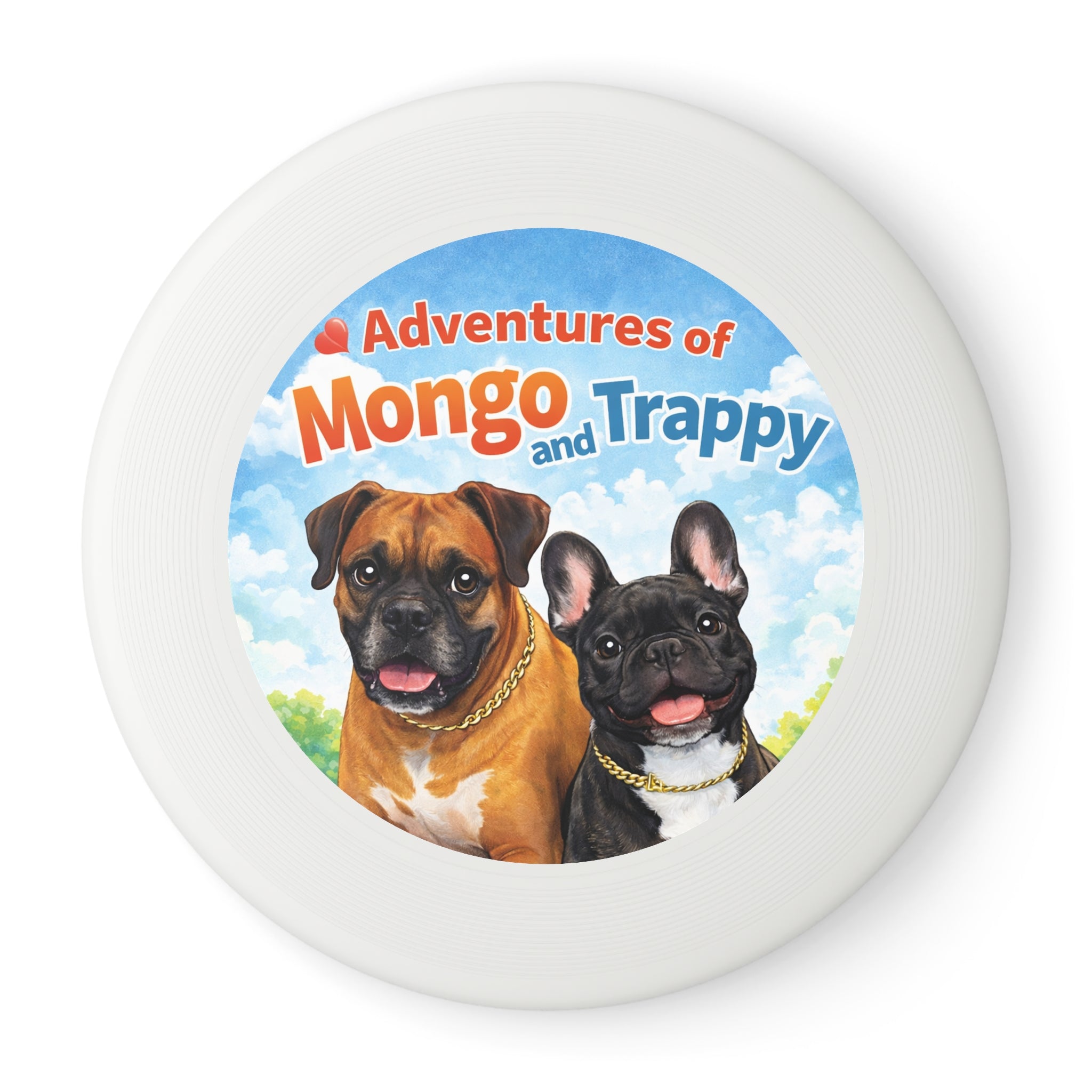 Frisbee — "Adventures of Mongo and Trappy" Dog Toss Disc