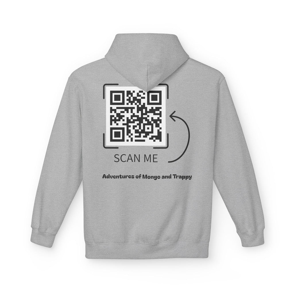 Mongo & Trappy Hoodie — "Adventures of Mongo and Trappy" QR-Scan Graphic Hoodie