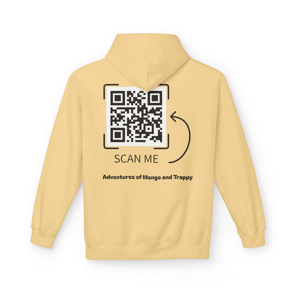 Mongo & Trappy Hoodie — "Adventures of Mongo and Trappy" QR-Scan Graphic Hoodie