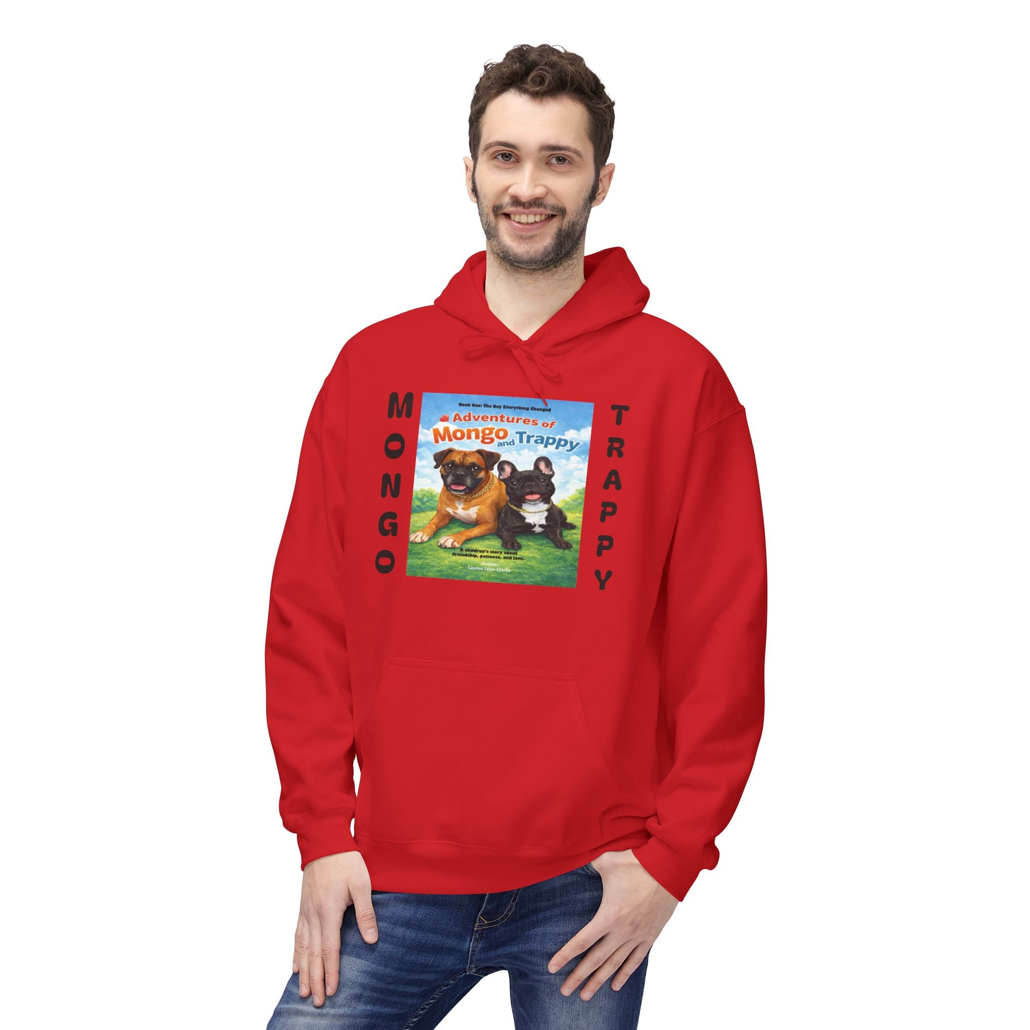 Mongo & Trappy Hoodie — "Adventures of Mongo and Trappy" QR-Scan Graphic Hoodie