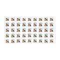 Beach Towel — Tropical Dog Pattern Beach Towel (Cute Puppy with Palm Tree)