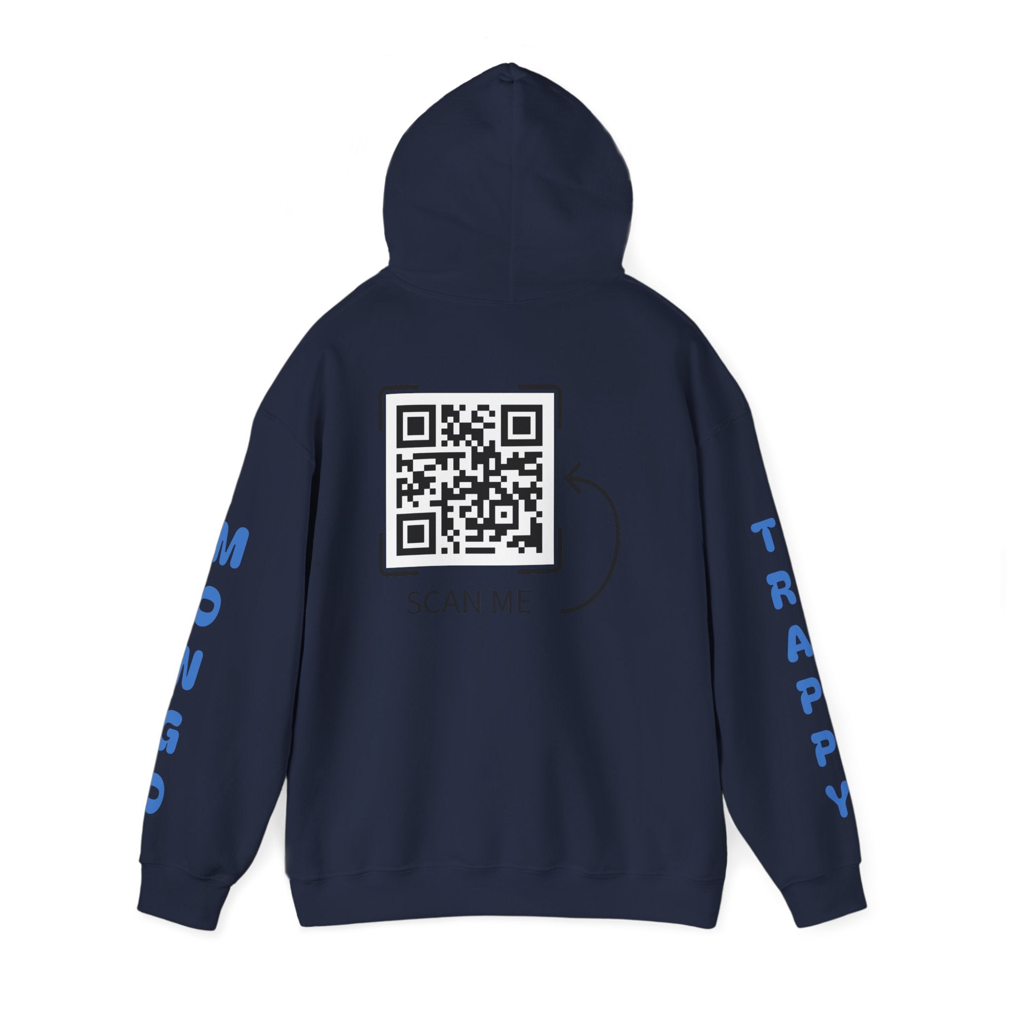 Dog Duo Hoodie — "Mongo and Trappy" Portrait Hoodie with QR Code