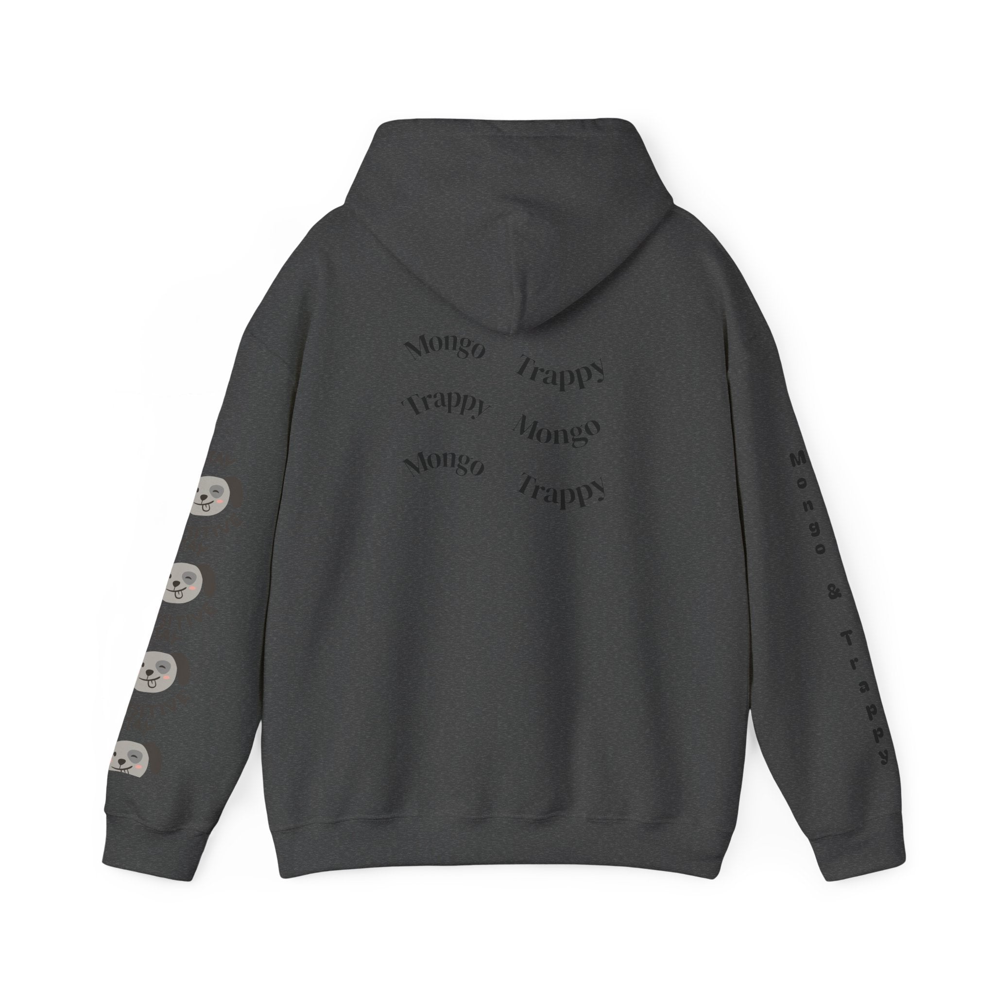 Stay Pawsitive Mongo and Trappy Dog Portrait Hoodie