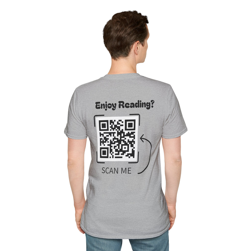 Adventure Graphic T-Shirt — “Adventures of Mongo & Trappy” with Back QR Code