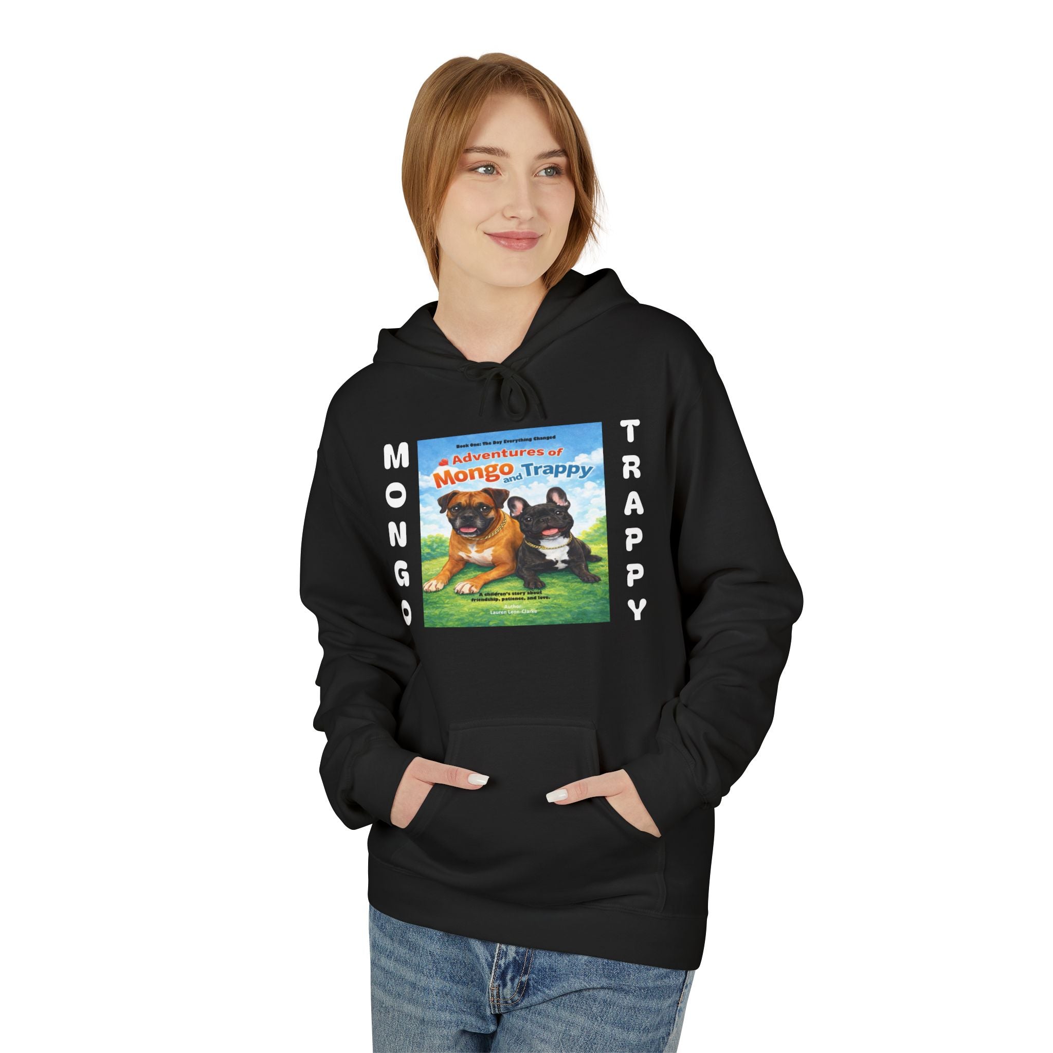 Mongo & Trappy Hoodie — "Adventures of Mongo and Trappy" QR-Scan Graphic Hoodie