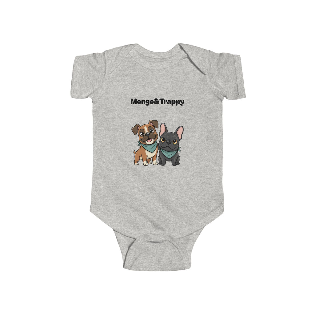 Infant Bodysuit — Cute Mangal Trappy Puppy Graphic Baby Onesie
