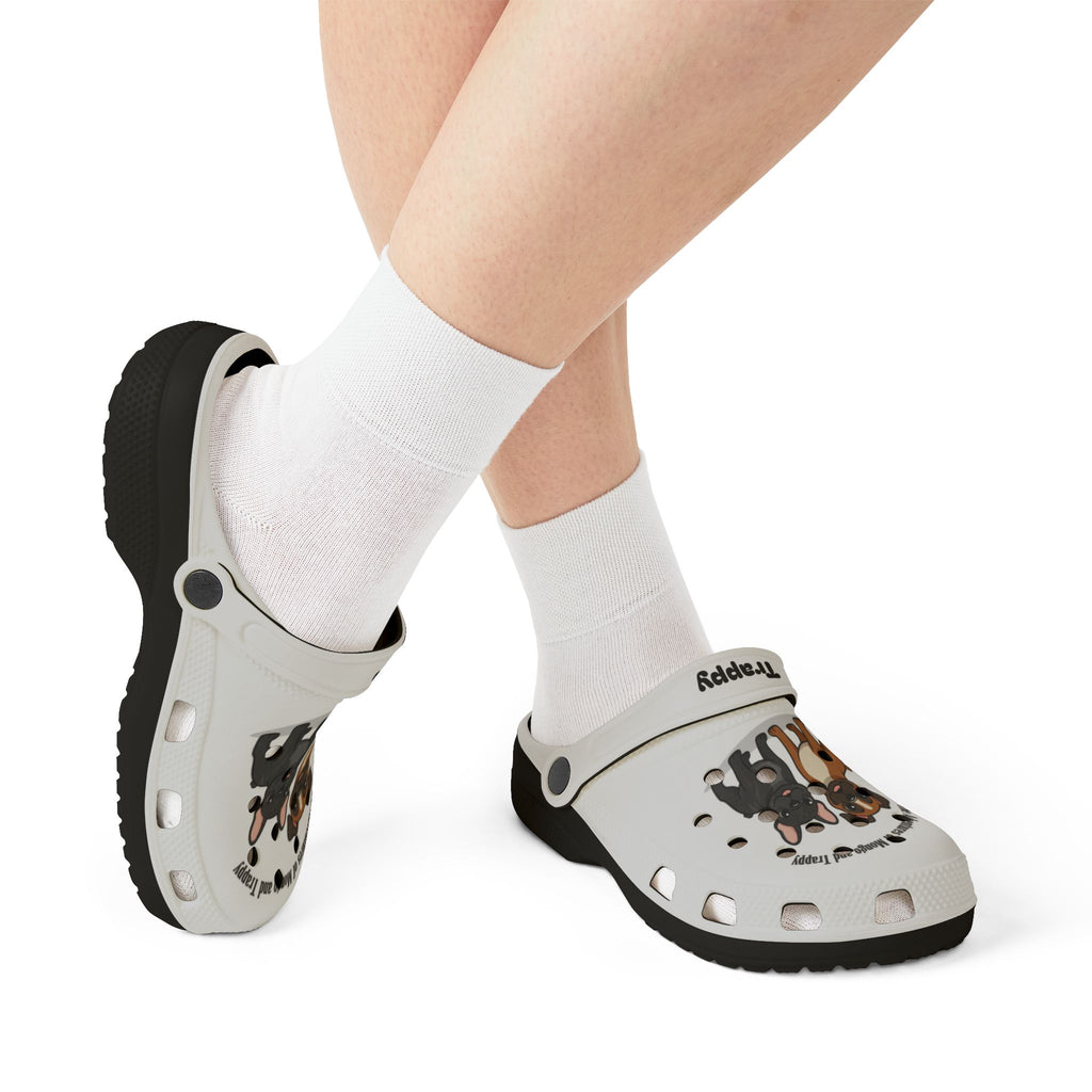 EVA Foam Clog Shoes — Cute Cartoon French Bulldogs "Mango" & "Trappy"