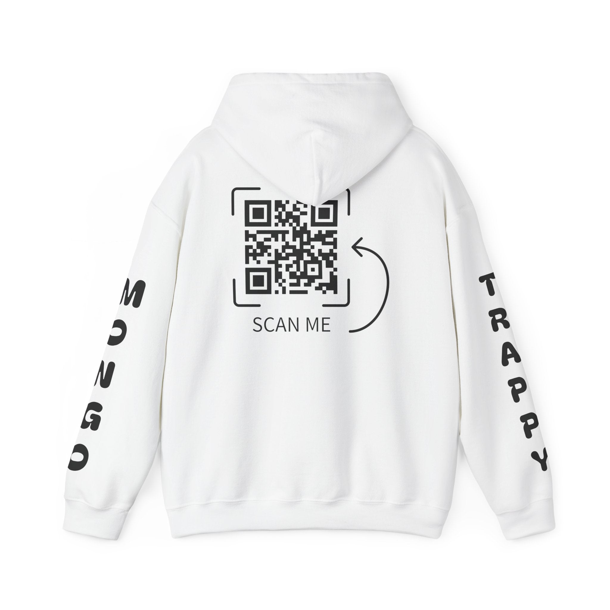 Dog Duo Hoodie — "Mongo and Trappy" Portrait Hoodie with QR Code