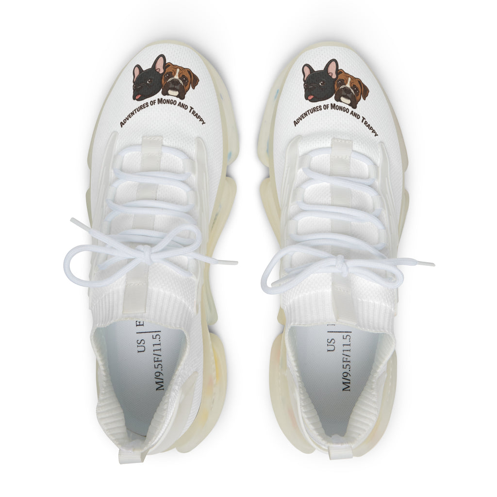 Mesh Sneakers — Custom French Bulldog Graphic Athletic Shoes