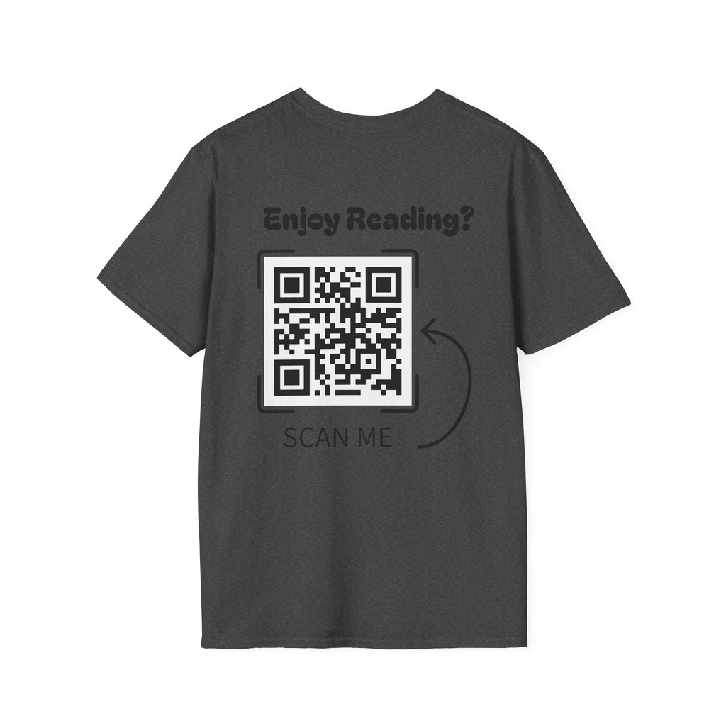 Adventure Graphic T-Shirt — “Adventures of Mongo & Trappy” with Back QR Code