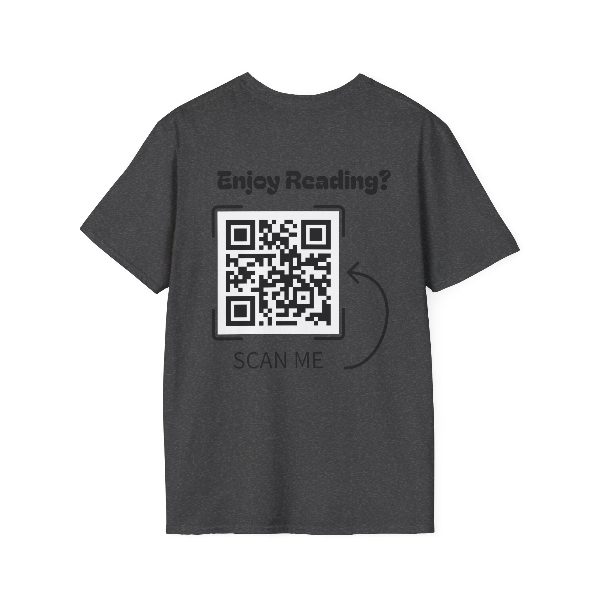 Adventure Graphic T-Shirt — “Adventures of Mongo & Trappy” with Back QR Code