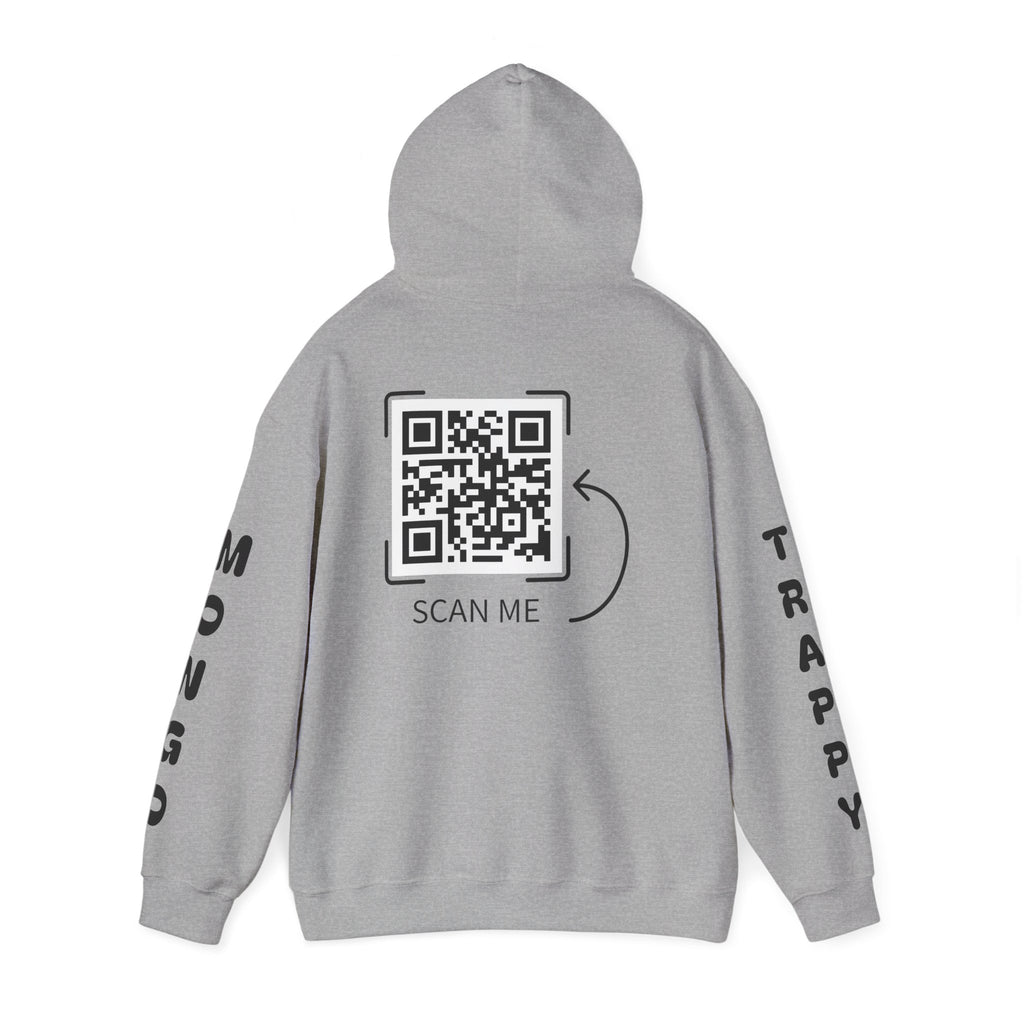 Dog Duo Hoodie — "Mongo and Trappy" Portrait Hoodie with QR Code