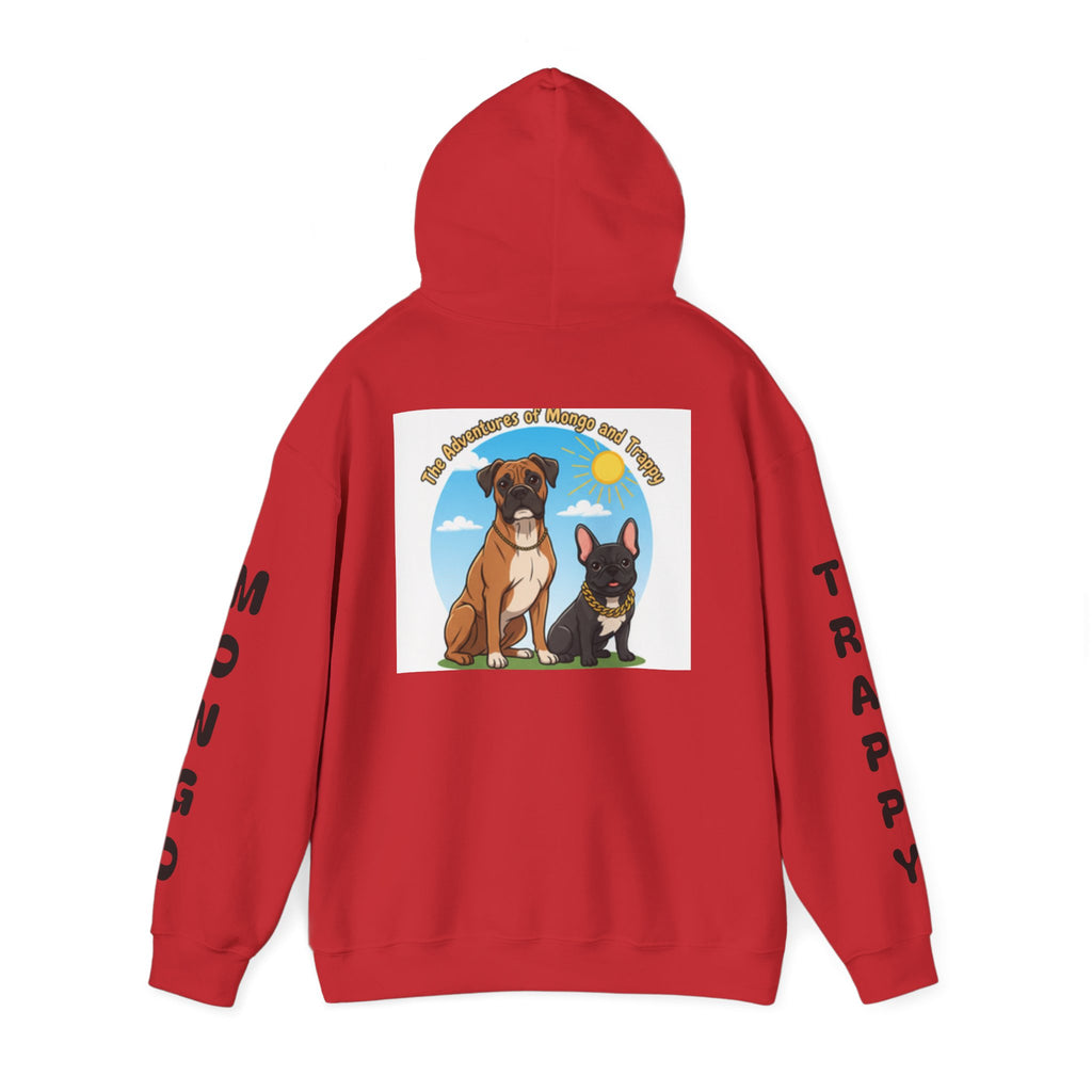 Dog Adventure Hoodie — "The Adventures of Mongo & Trappy" Graphic Hooded Sweatshirt