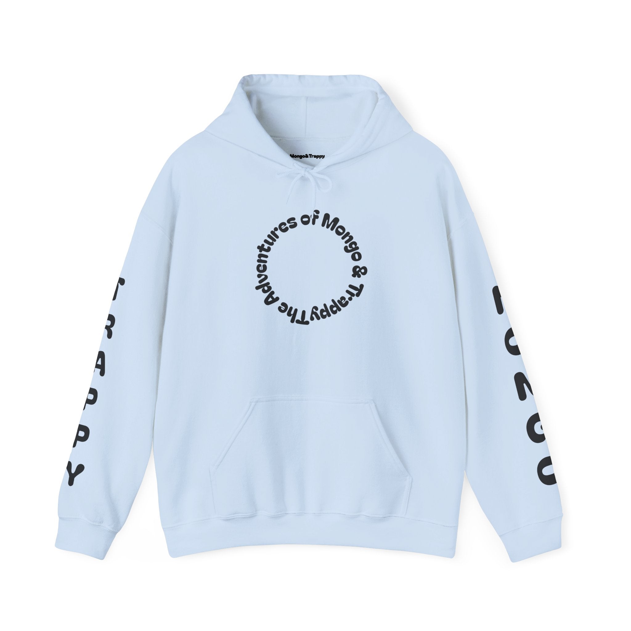 Dog Adventure Hoodie — "The Adventures of Mongo & Trappy" Graphic Hooded Sweatshirt