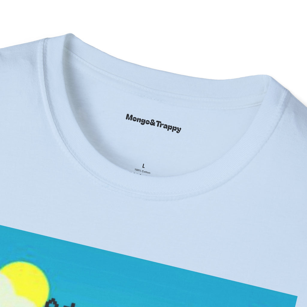Adventure Graphic T-Shirt — “Adventures of Mongo & Trappy” with Back QR Code