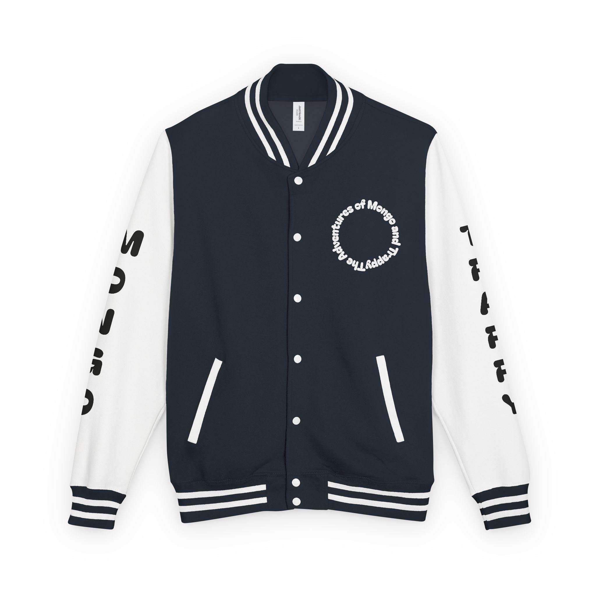 The Adventures of Mongo and Trappy Letterman Jacket | Dog Portrait Varsity Jacket