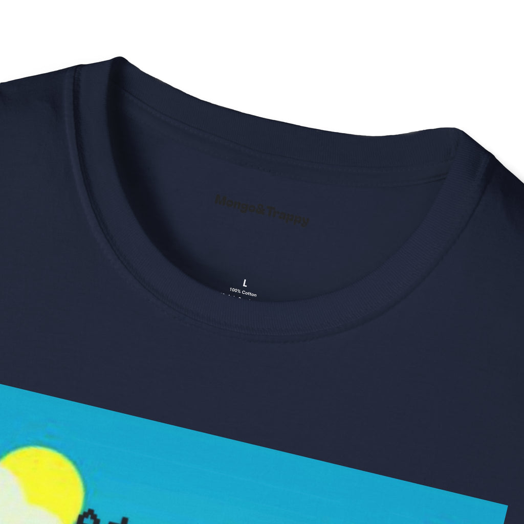 Adventure Graphic T-Shirt — “Adventures of Mongo & Trappy” with Back QR Code