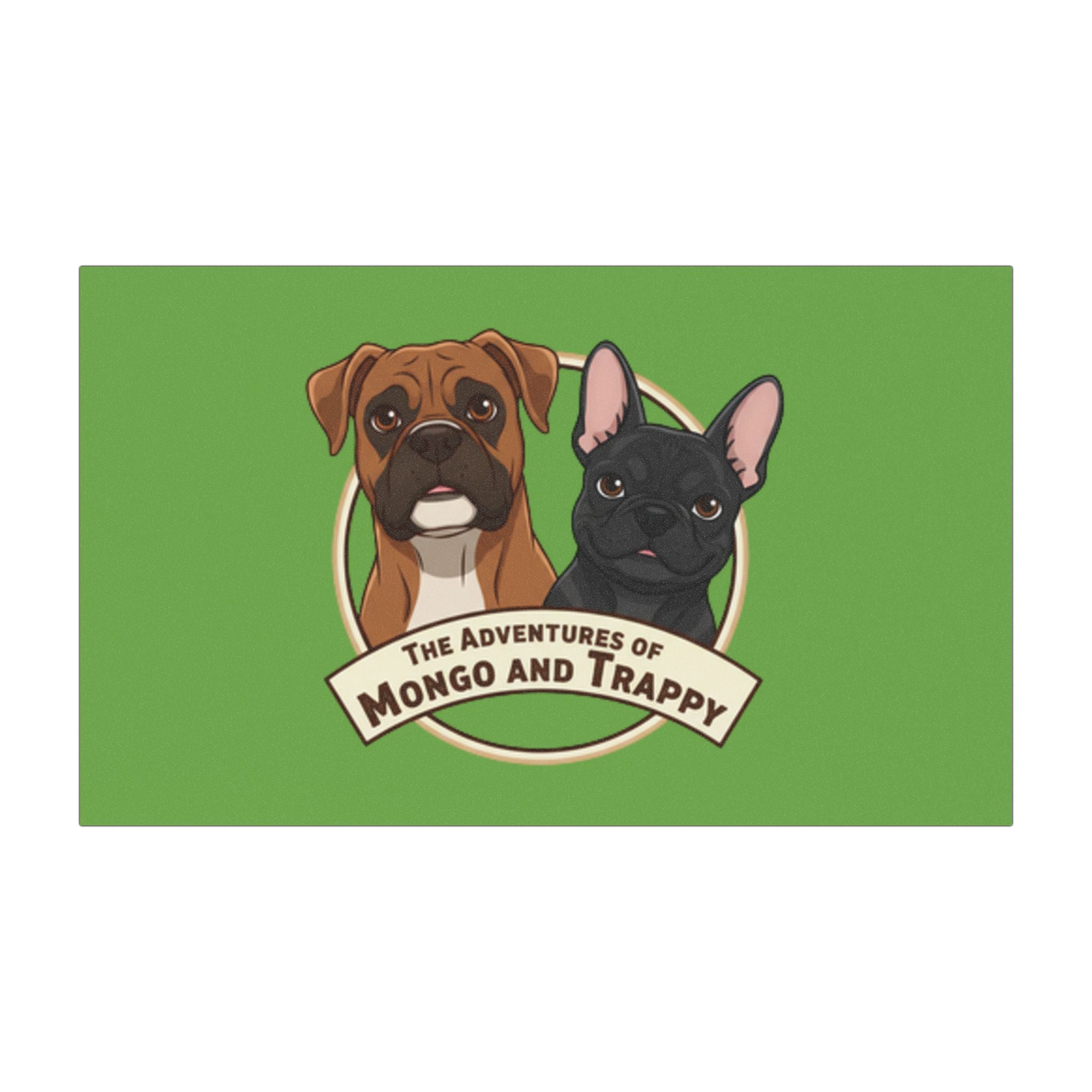 Adventures of Mongo & Trappy Car Magnet — Cute Boxer & French Bulldog Pet Magnet