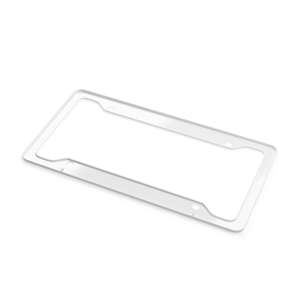 Bulldog Pattern License Plate Frame — Cute Dog Face Car Plate Frame