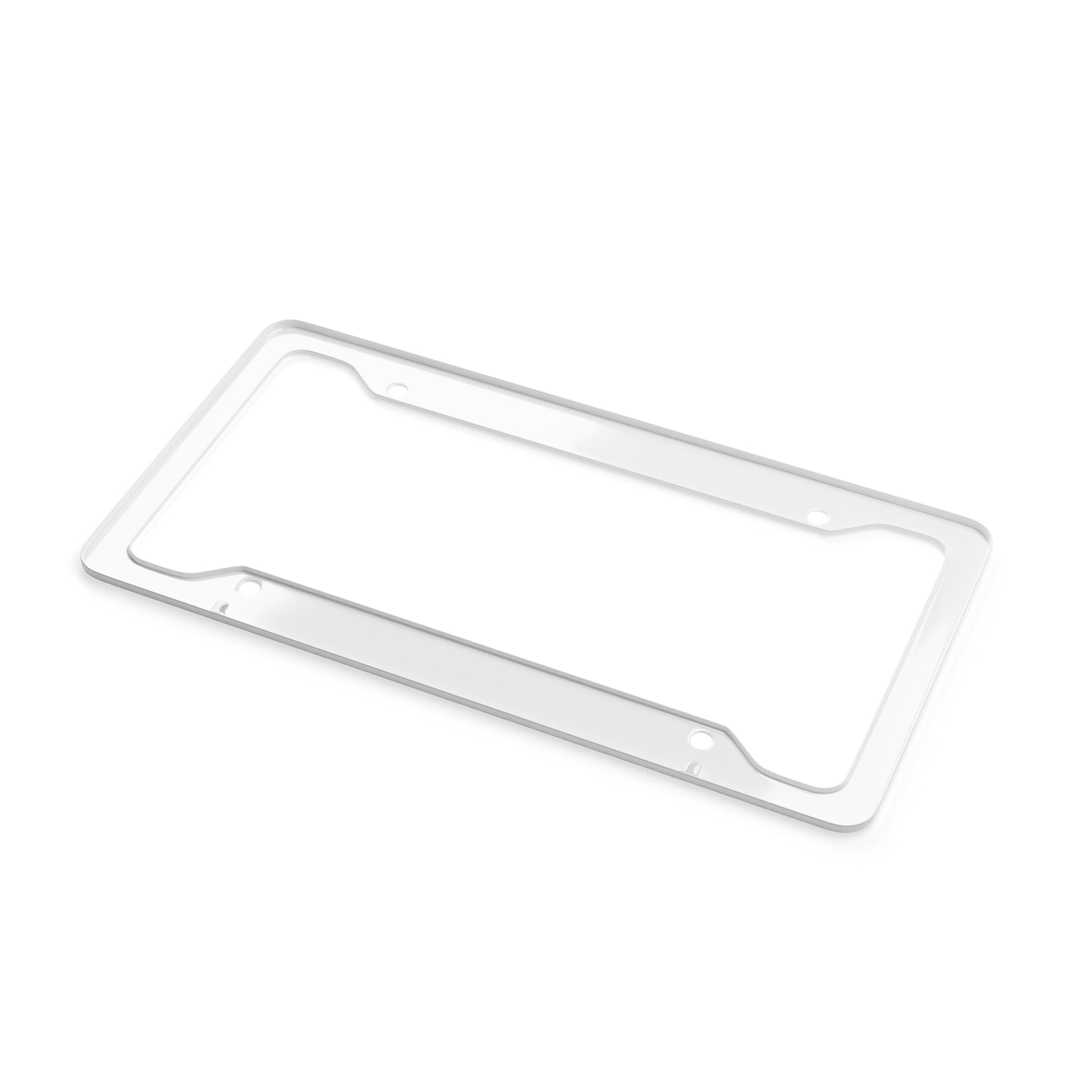Bulldog Pattern License Plate Frame — Cute Dog Face Car Plate Frame