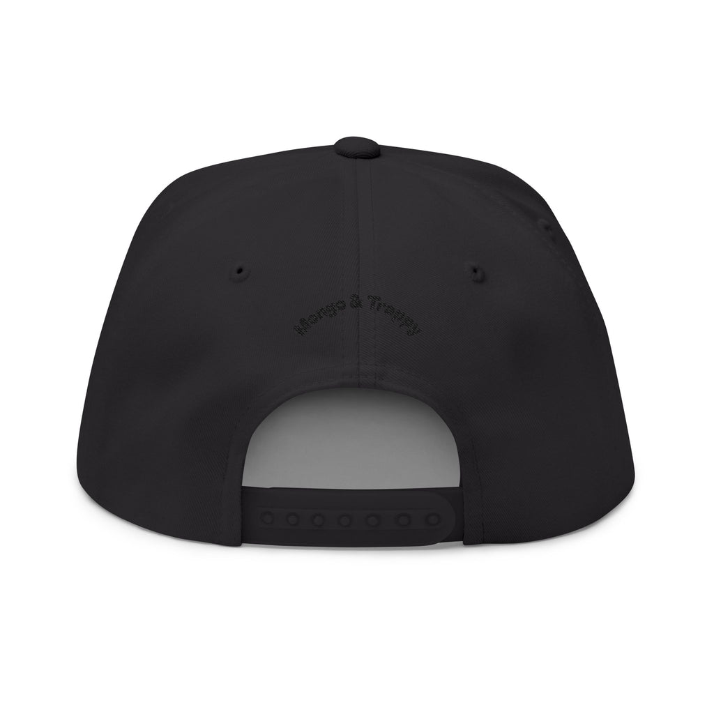 Embroidered Dog Duo Flat Bill Cap — "Mango & Troppy" Snapback