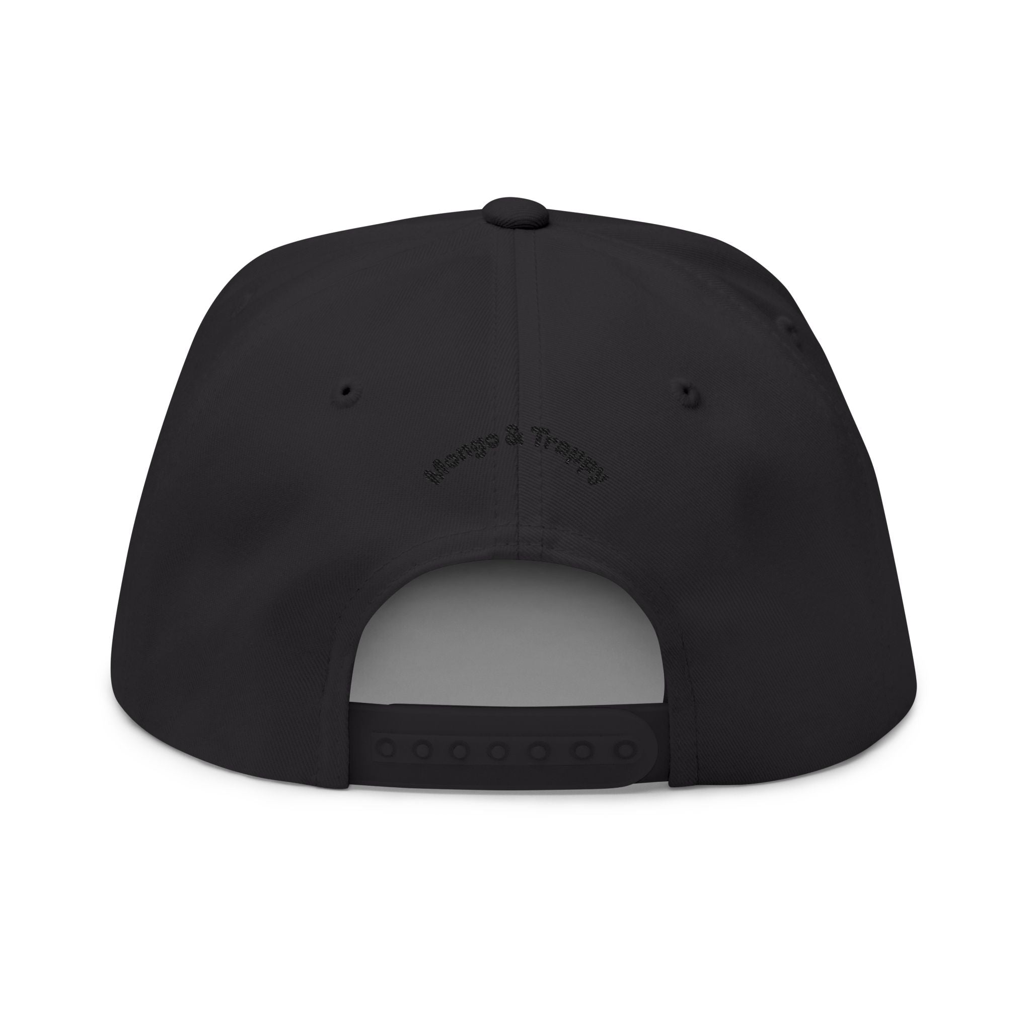 Embroidered Dog Duo Flat Bill Cap — "Mango & Troppy" Snapback