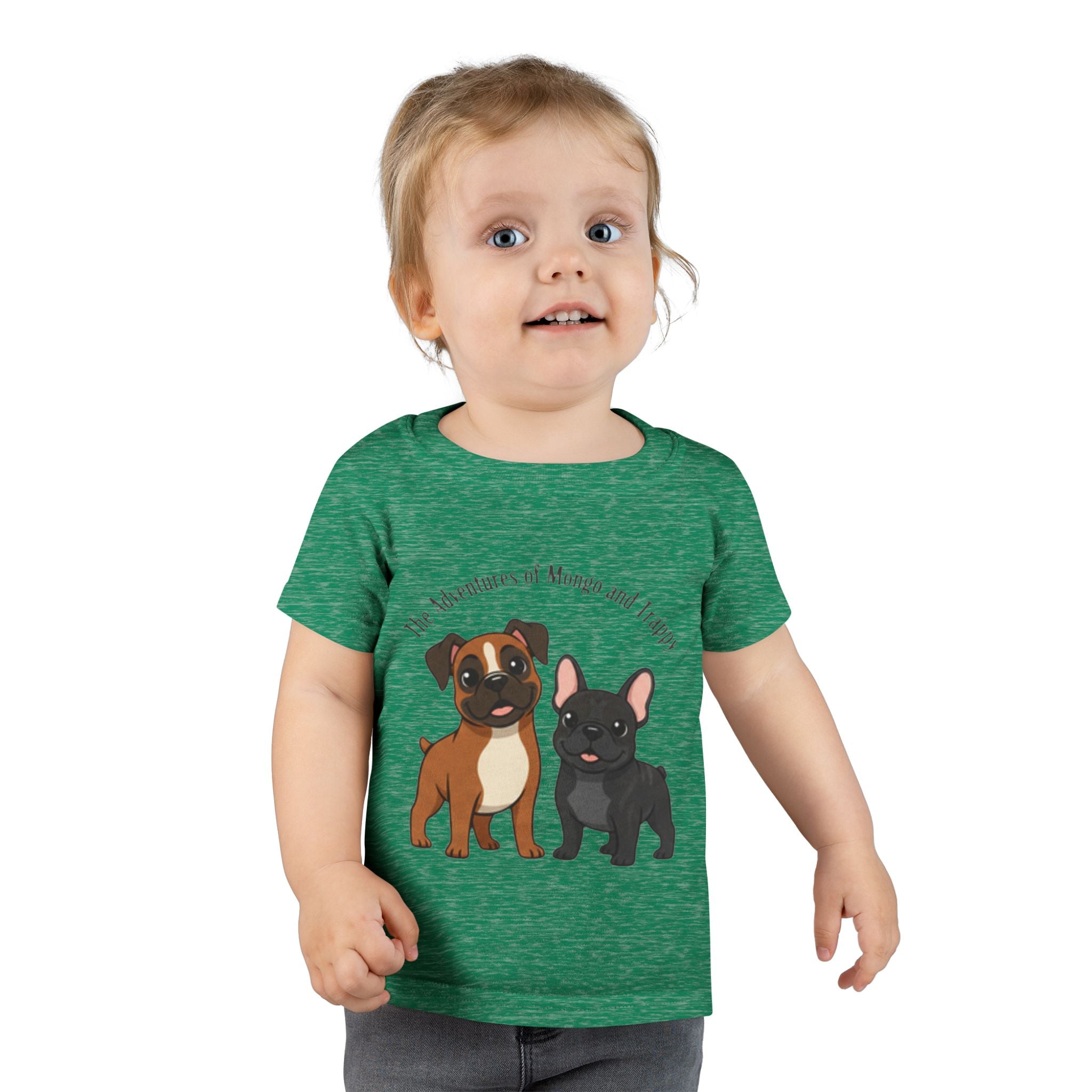 Toddler T‑Shirt  Cartoon  Pups “Mongo and Trappy”