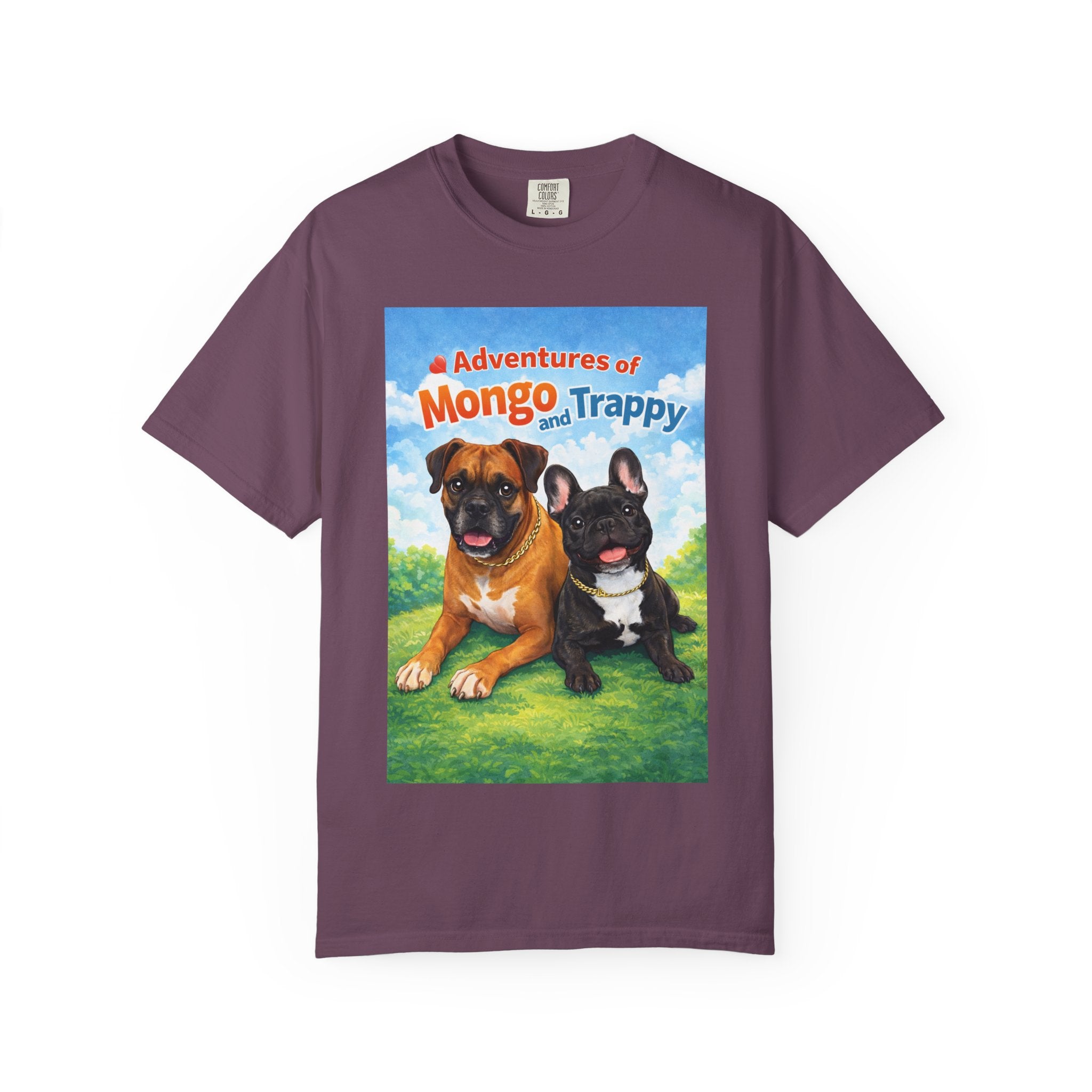 Adventures of Mongo and Trappy T-shirt | Dog Illustration, Cartoon Pets