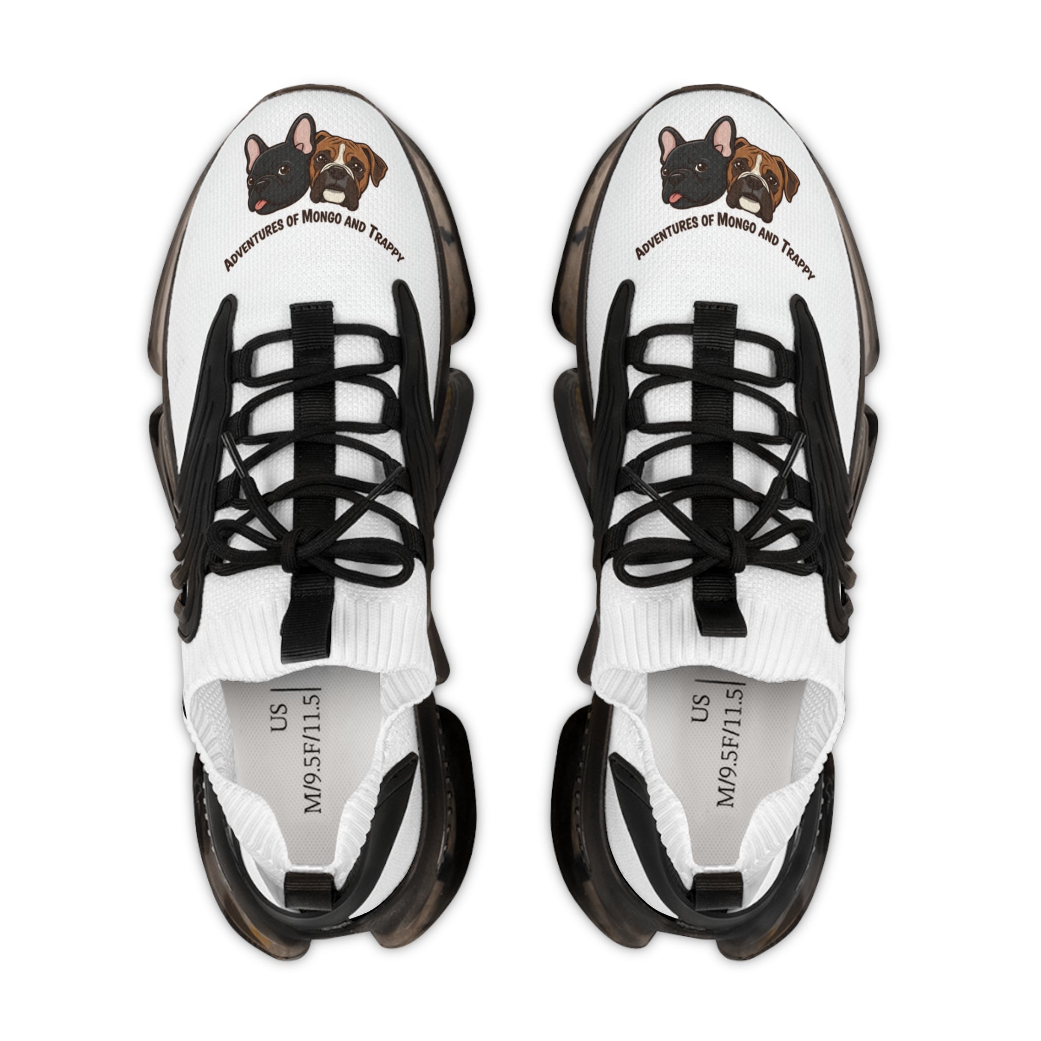 Mesh Sneakers — Custom French Bulldog Graphic Athletic Shoes
