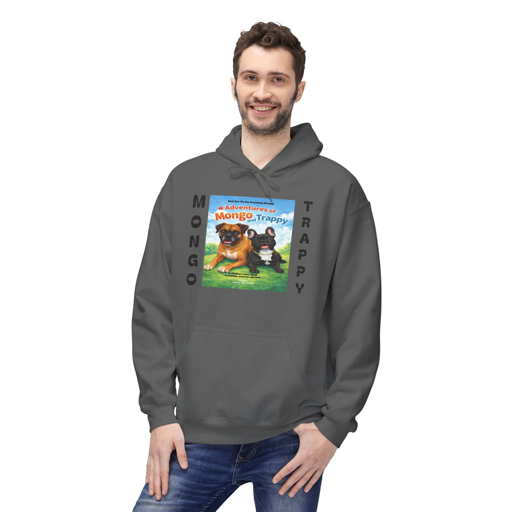 Mongo & Trappy Hoodie — "Adventures of Mongo and Trappy" QR-Scan Graphic Hoodie