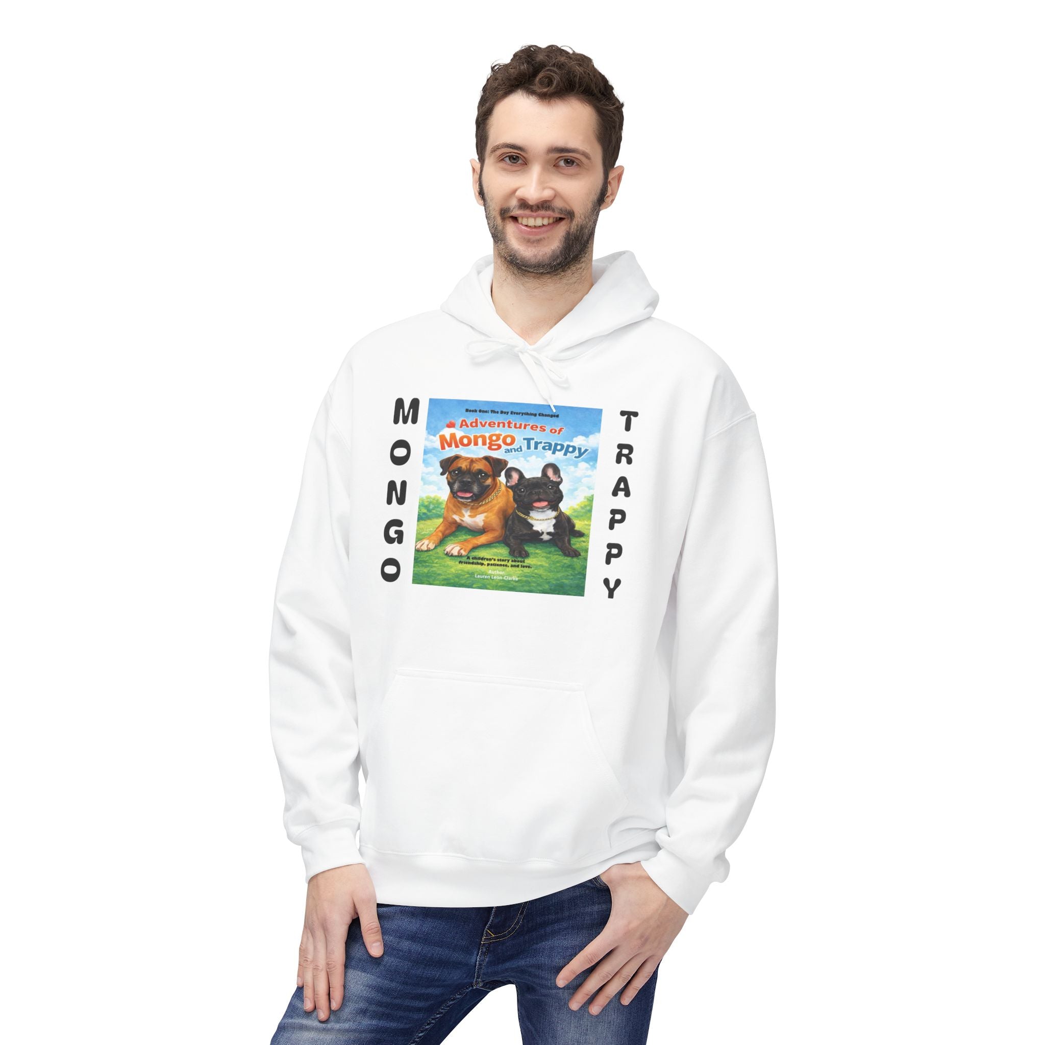 Mongo & Trappy Hoodie — "Adventures of Mongo and Trappy" QR-Scan Graphic Hoodie