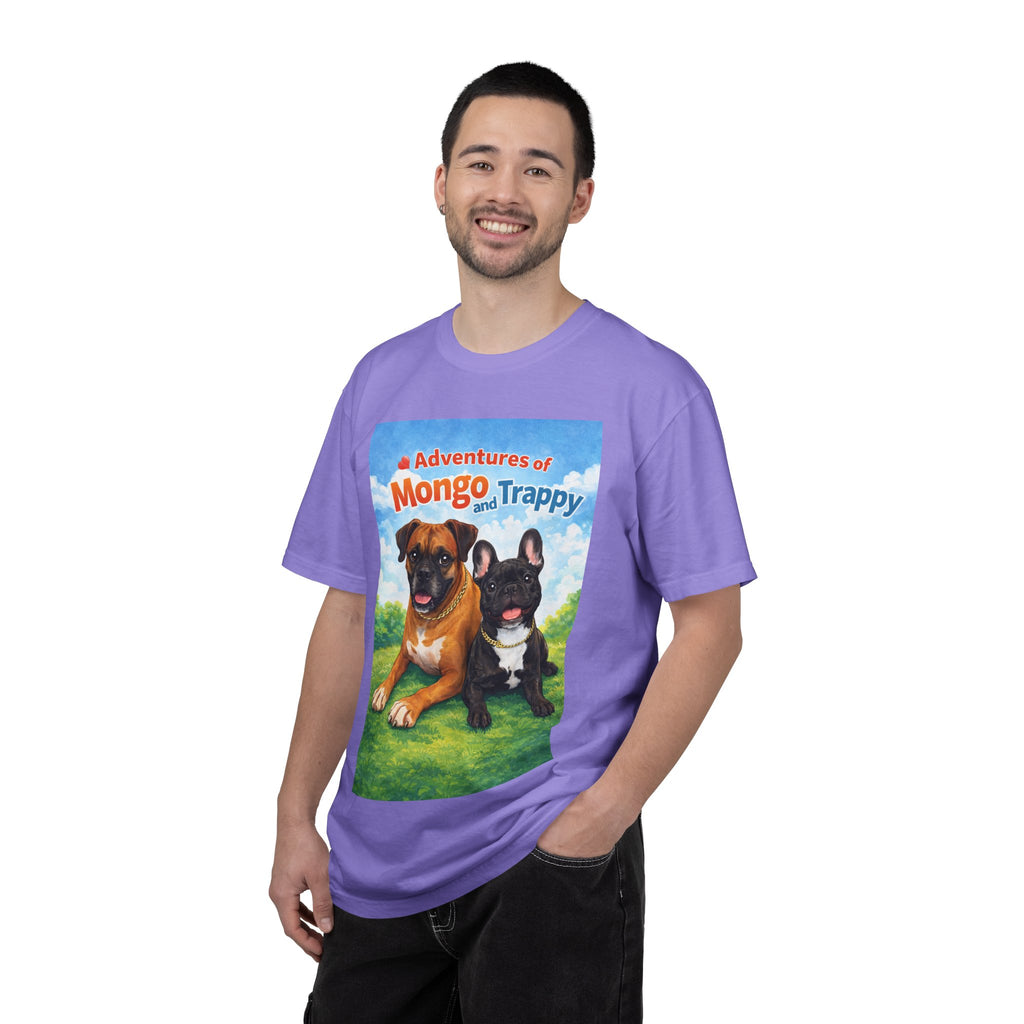 Adventures of Mongo and Trappy T-shirt | Dog Illustration, Cartoon Pets