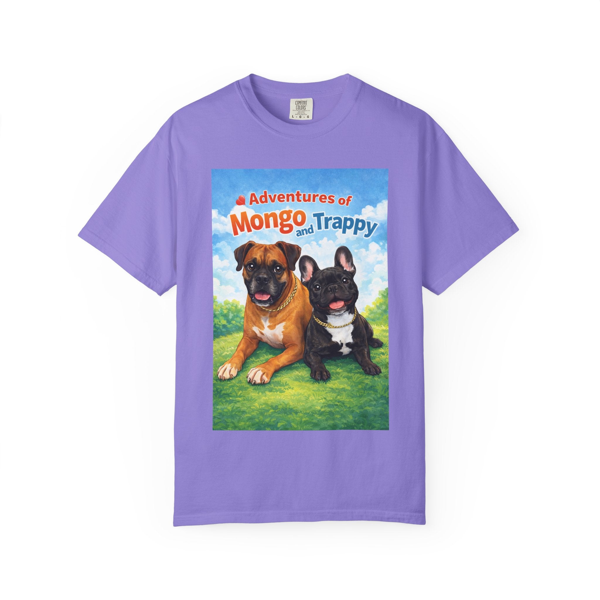 Adventures of Mongo and Trappy T-shirt | Dog Illustration, Cartoon Pets