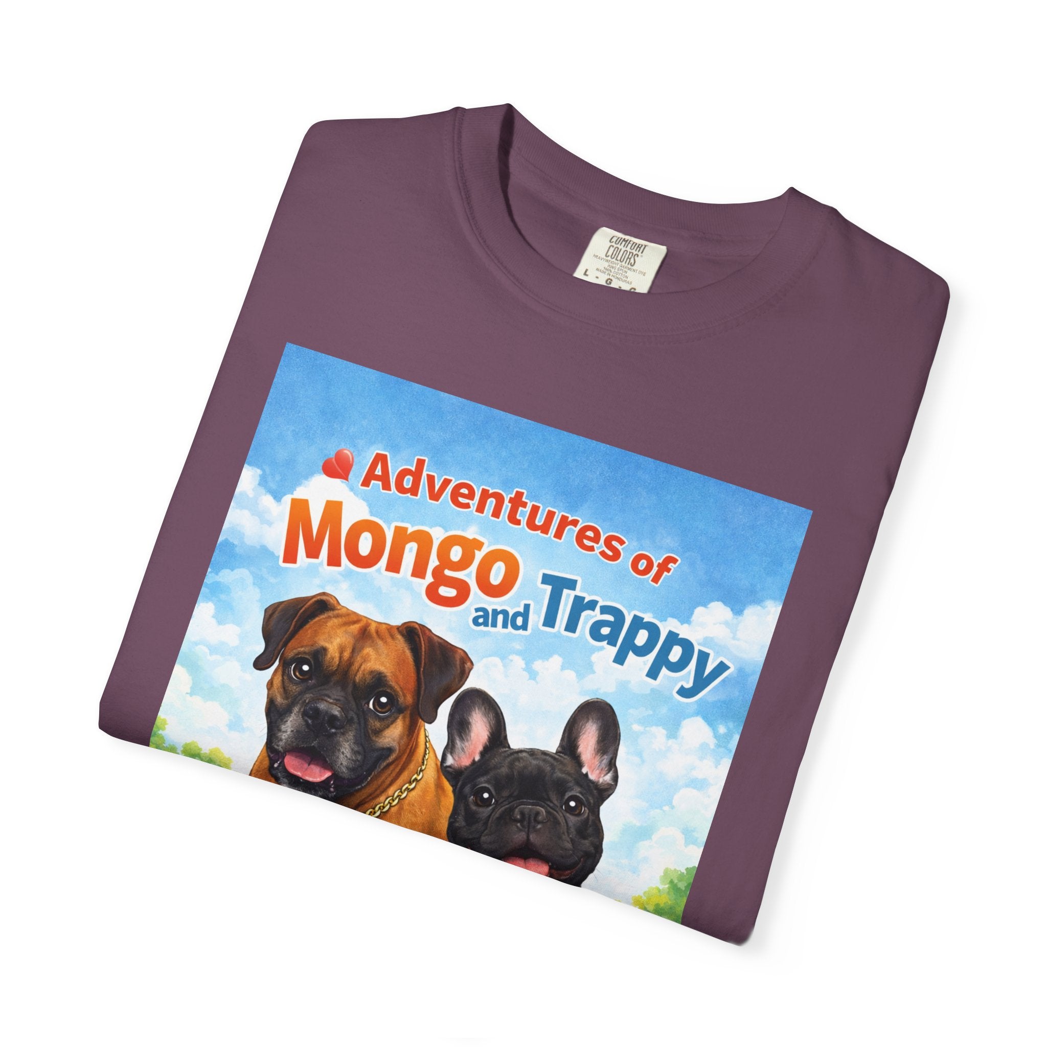 Adventures of Mongo and Trappy T-shirt | Dog Illustration, Cartoon Pets