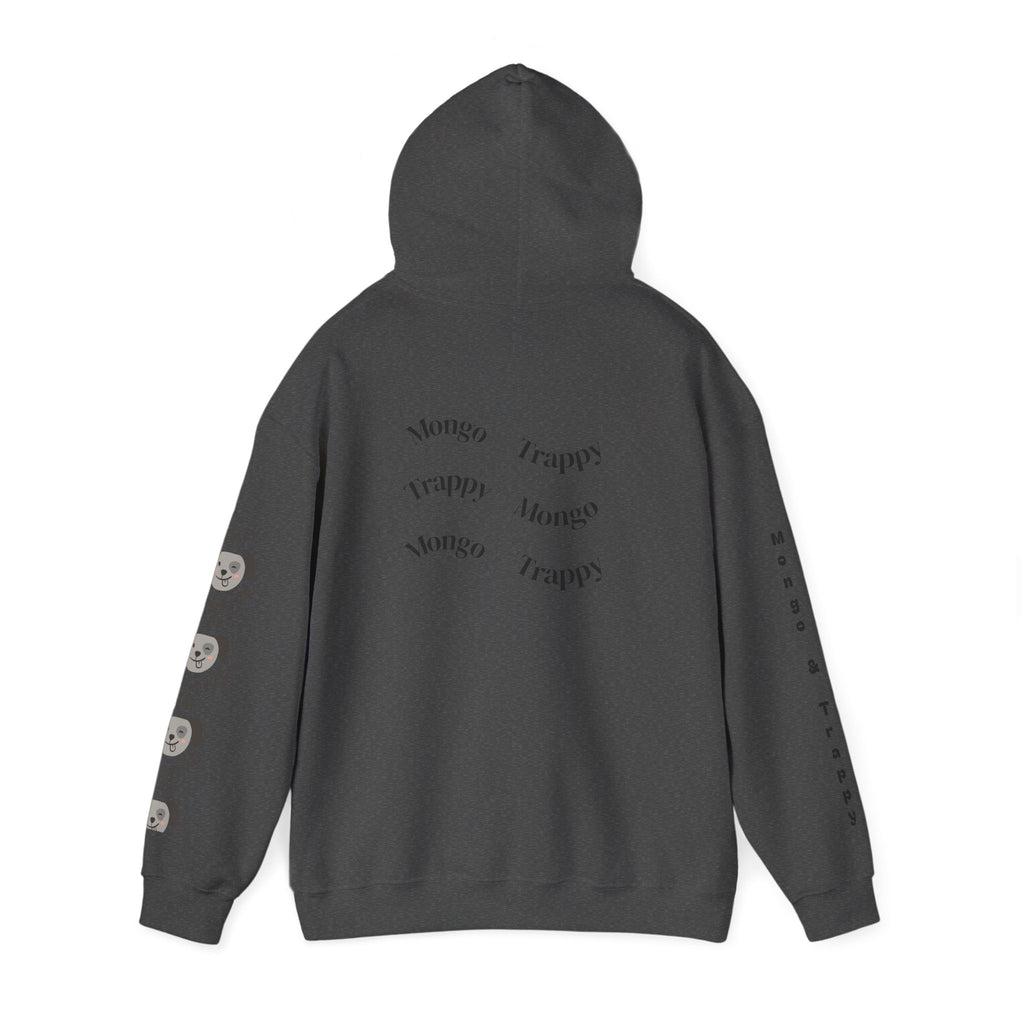 Stay Pawsitive Mongo and Trappy Dog Portrait Hoodie
